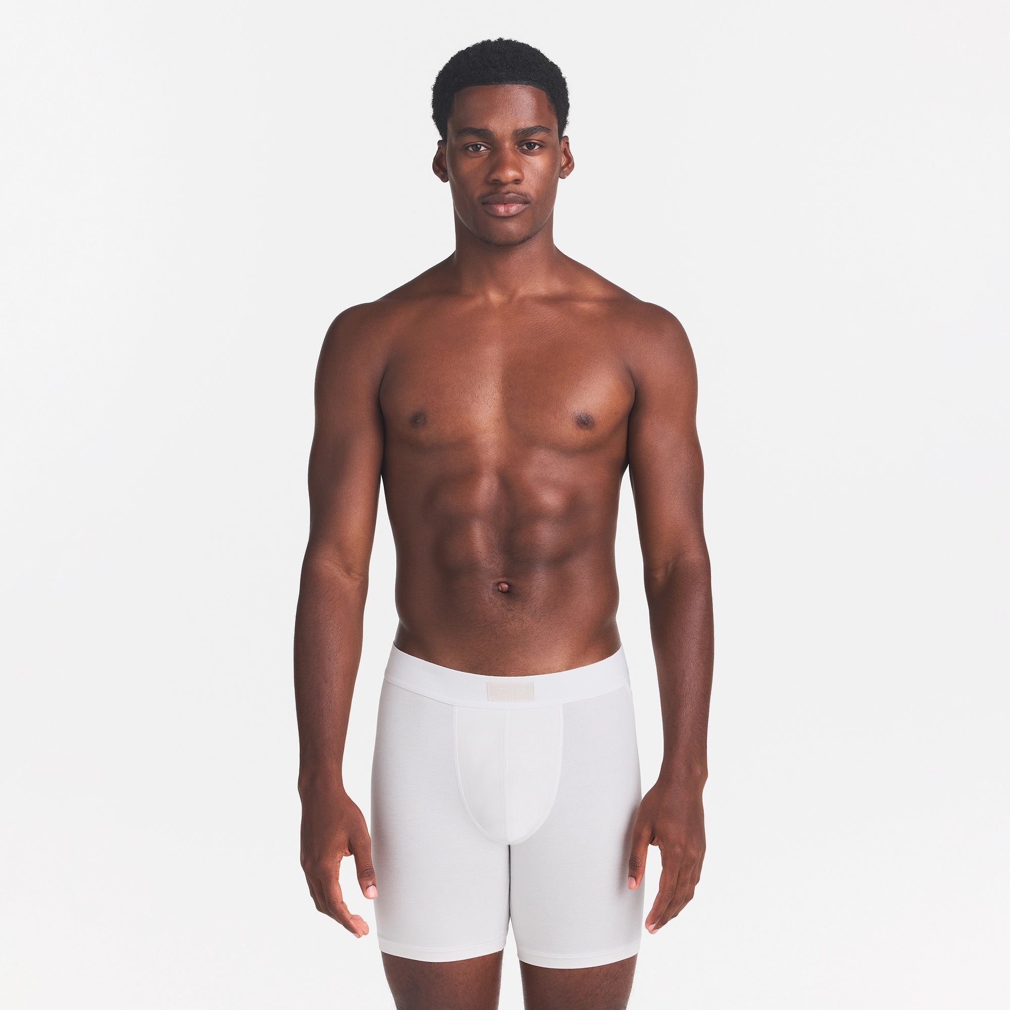 SKIMS COTTON MENS 5 BOXER BRIEF | CHALK - Image 4