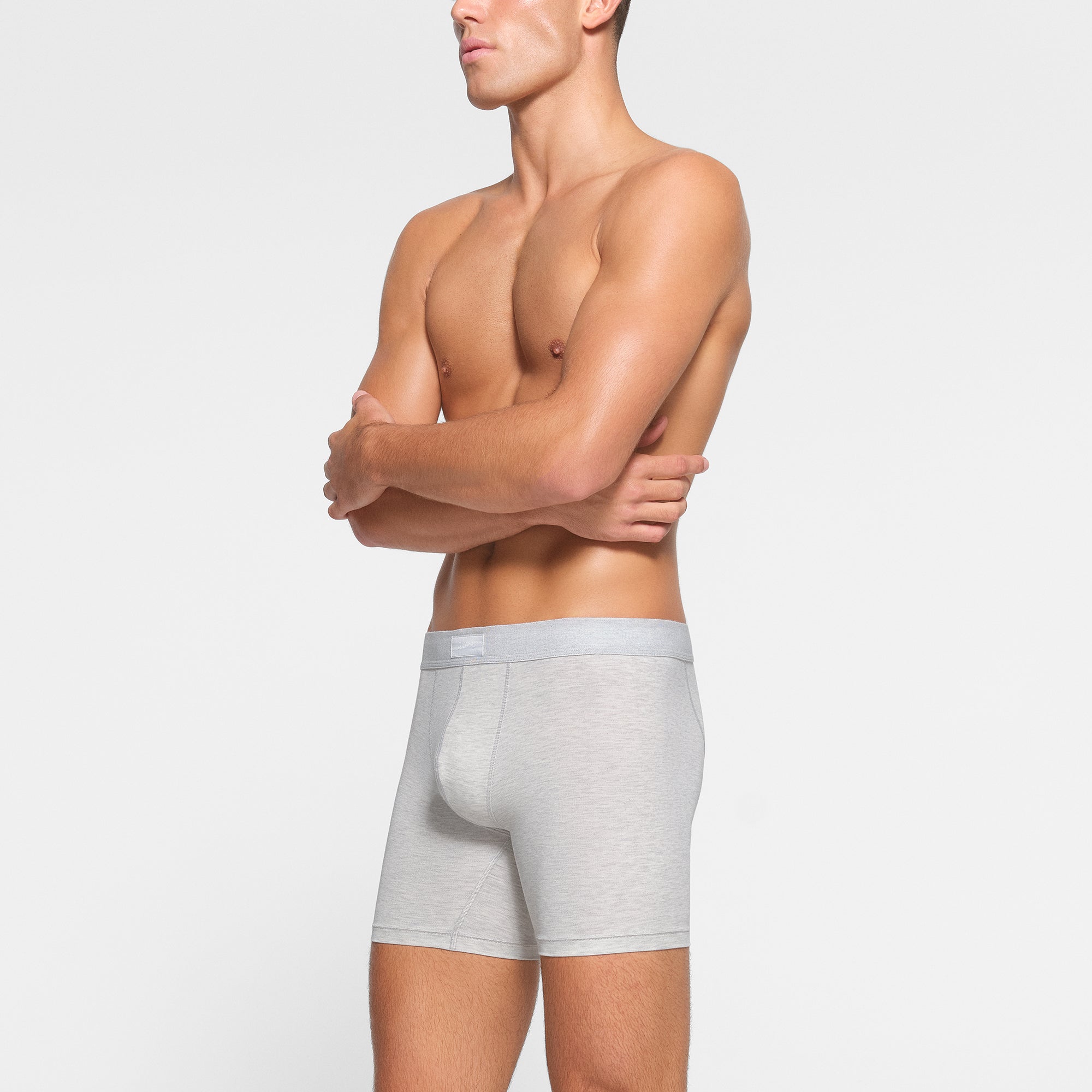 SKIMS COTTON MENS 5 BOXER BRIEF 3-PACK | HEATHER MULTI - Image 3