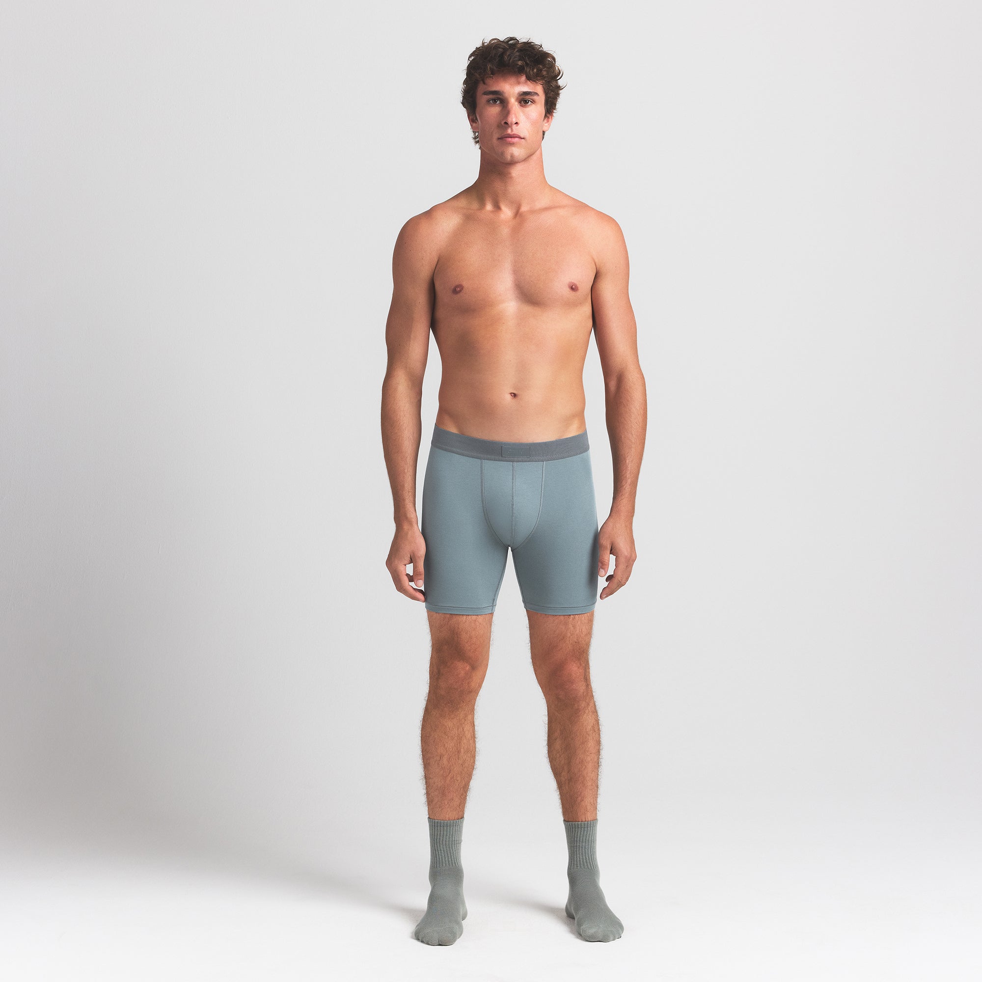 SKIMS COTTON MENS 5 BOXER BRIEF | SKY - Image 2