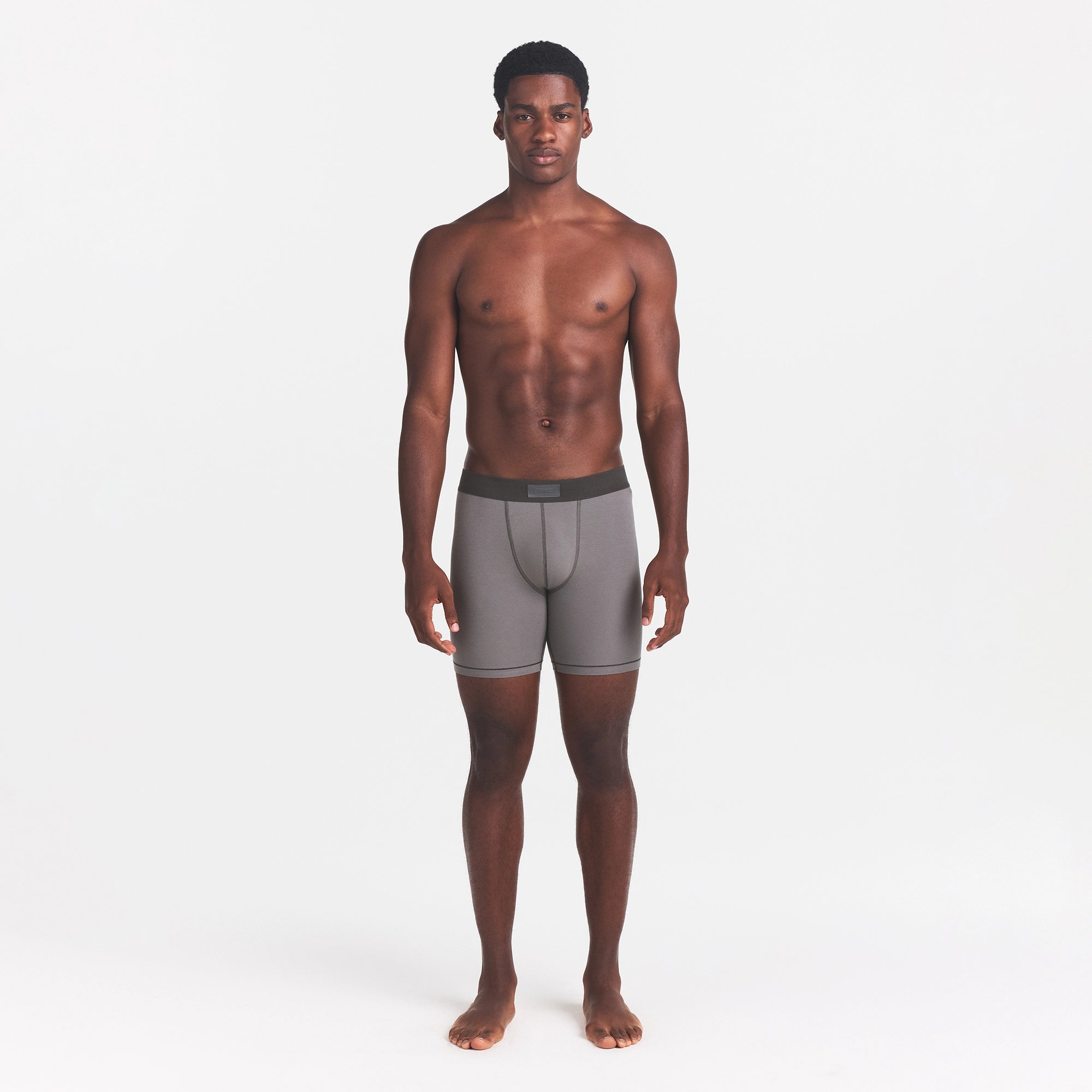 SKIMS COTTON MENS 5 BOXER BRIEF | WASHED GUNMETAL - Image 2