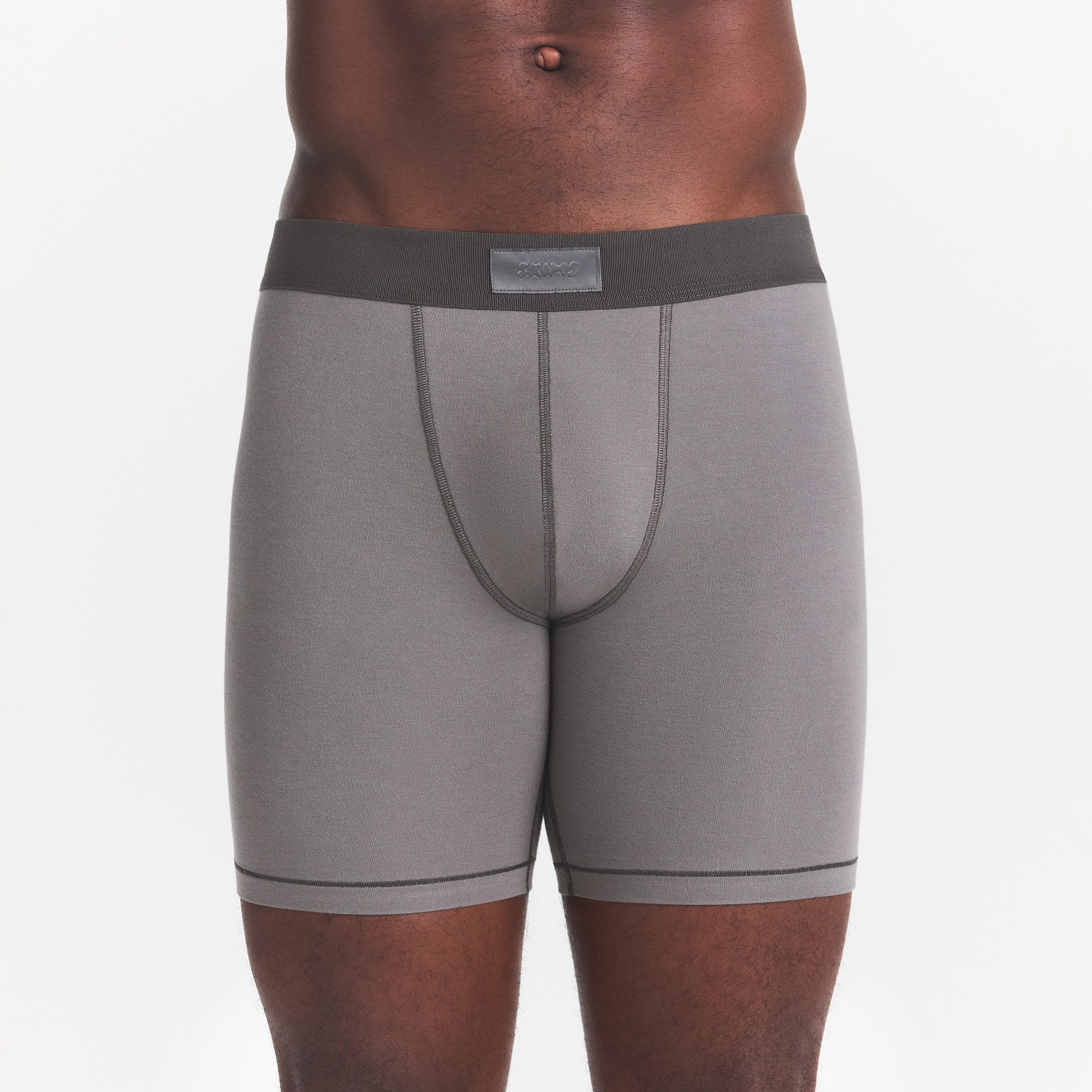 SKIMS COTTON MENS 5 BOXER BRIEF | WASHED GUNMETAL - Image 4