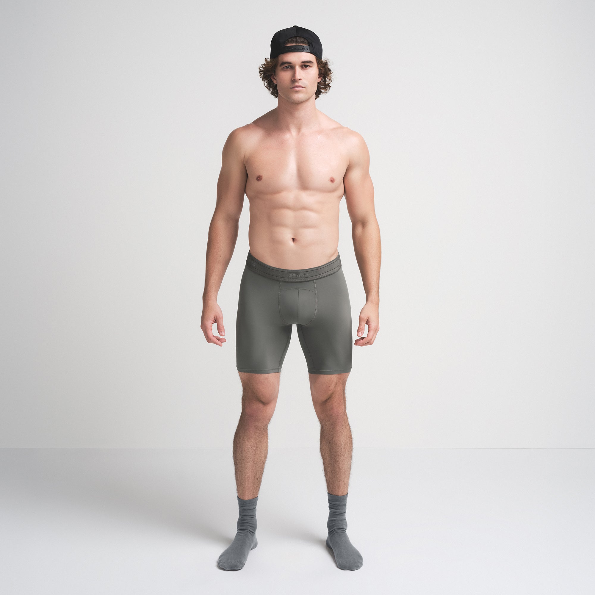 SKIMS FLEX MENS 7 BOXER BRIEF | GUNMETAL - Image 2