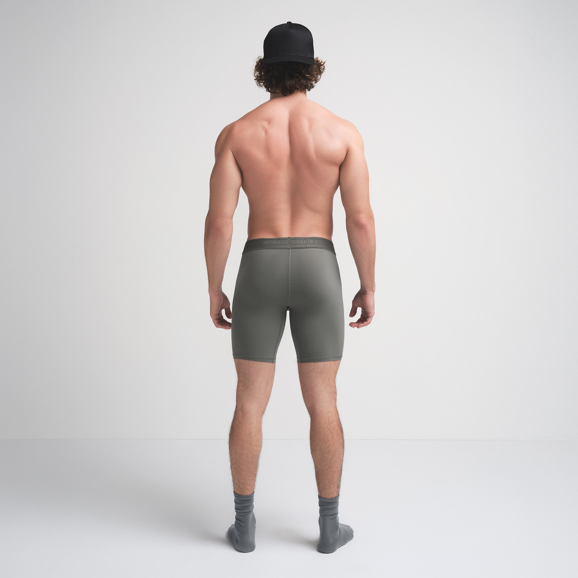 SKIMS FLEX MENS 7 BOXER BRIEF | GUNMETAL - Image 5