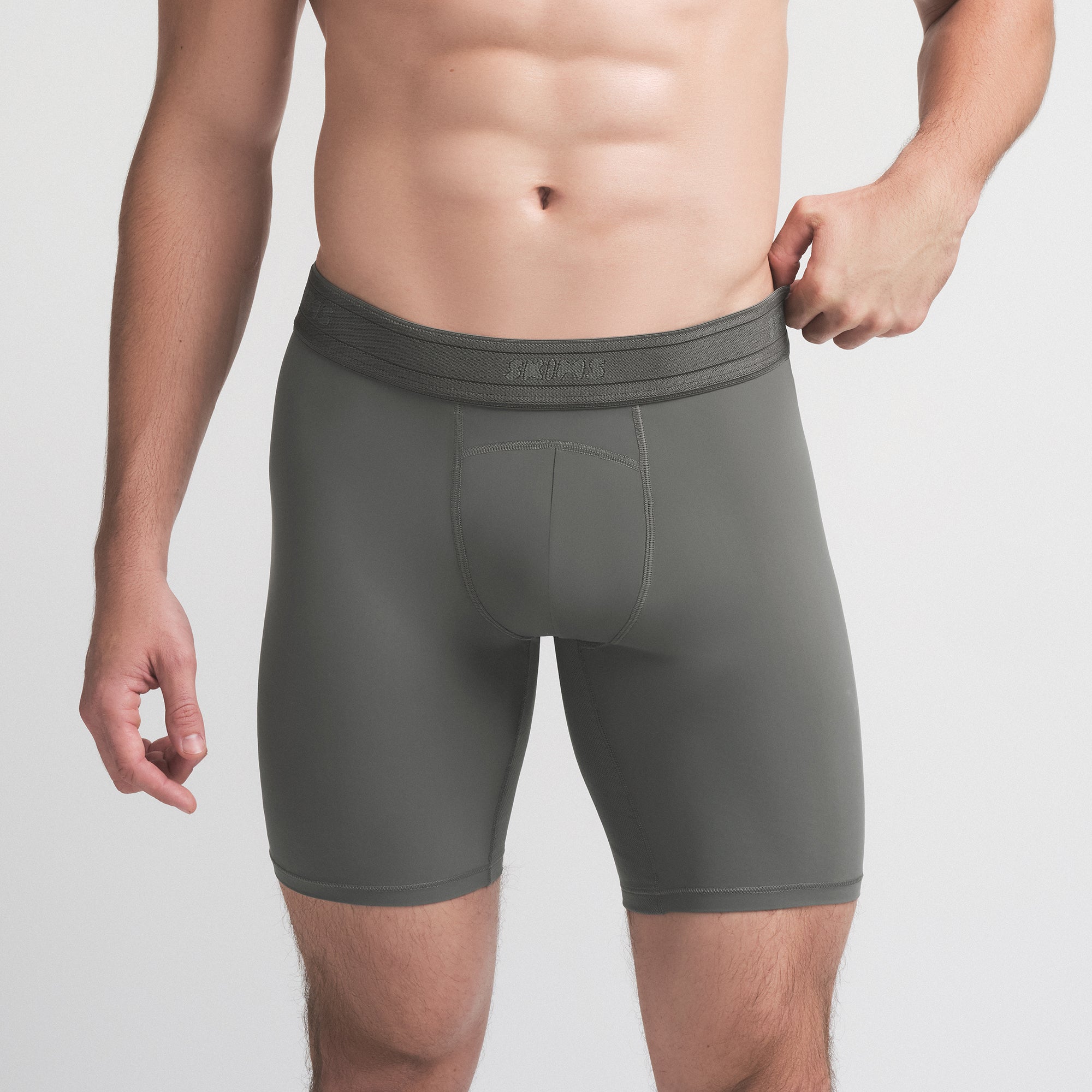 SKIMS FLEX MENS 7 BOXER BRIEF | GUNMETAL - Image 3
