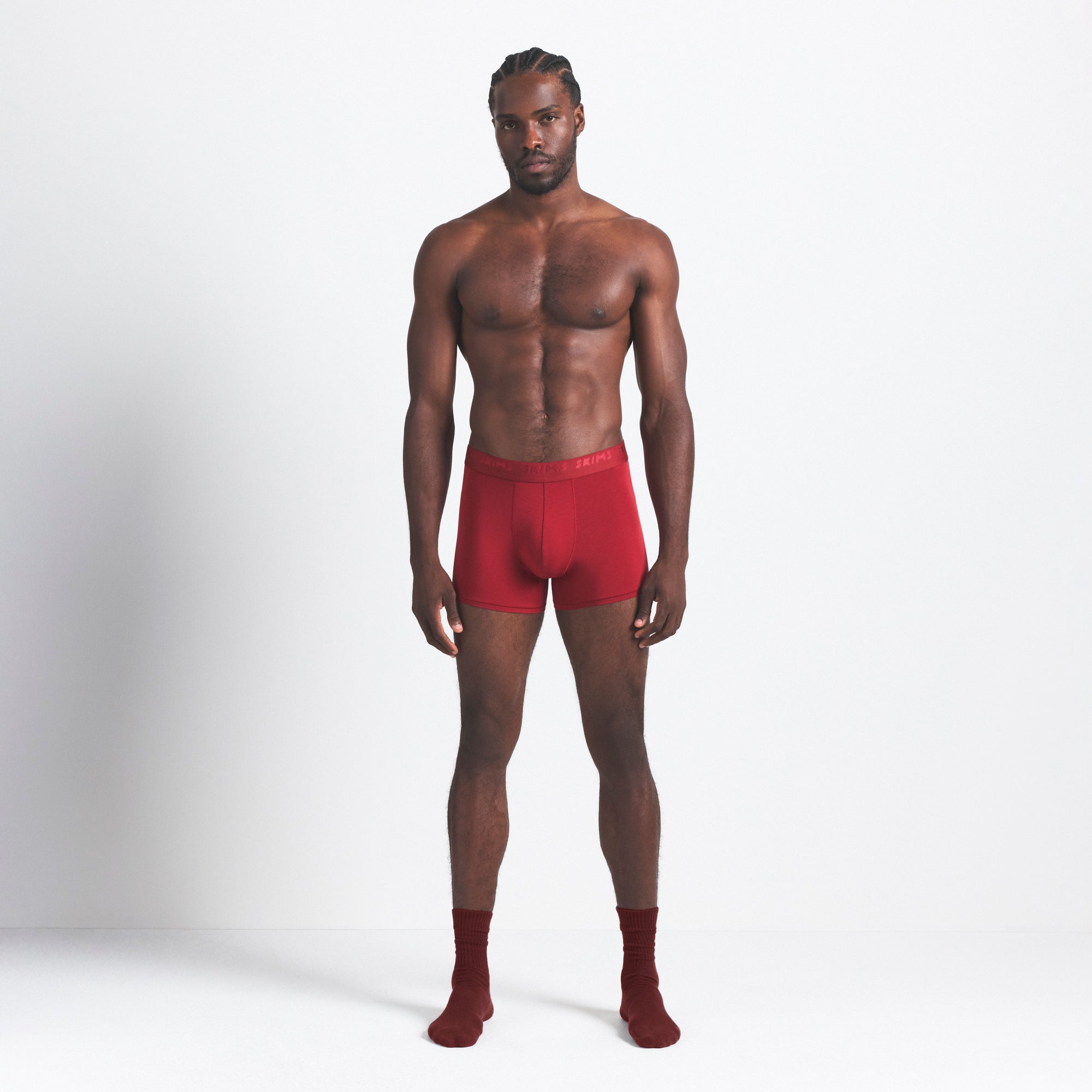 SKIMS STRETCH MENS 3 BOXER BRIEF 3-PACK | WOOD MULTI - Image 2