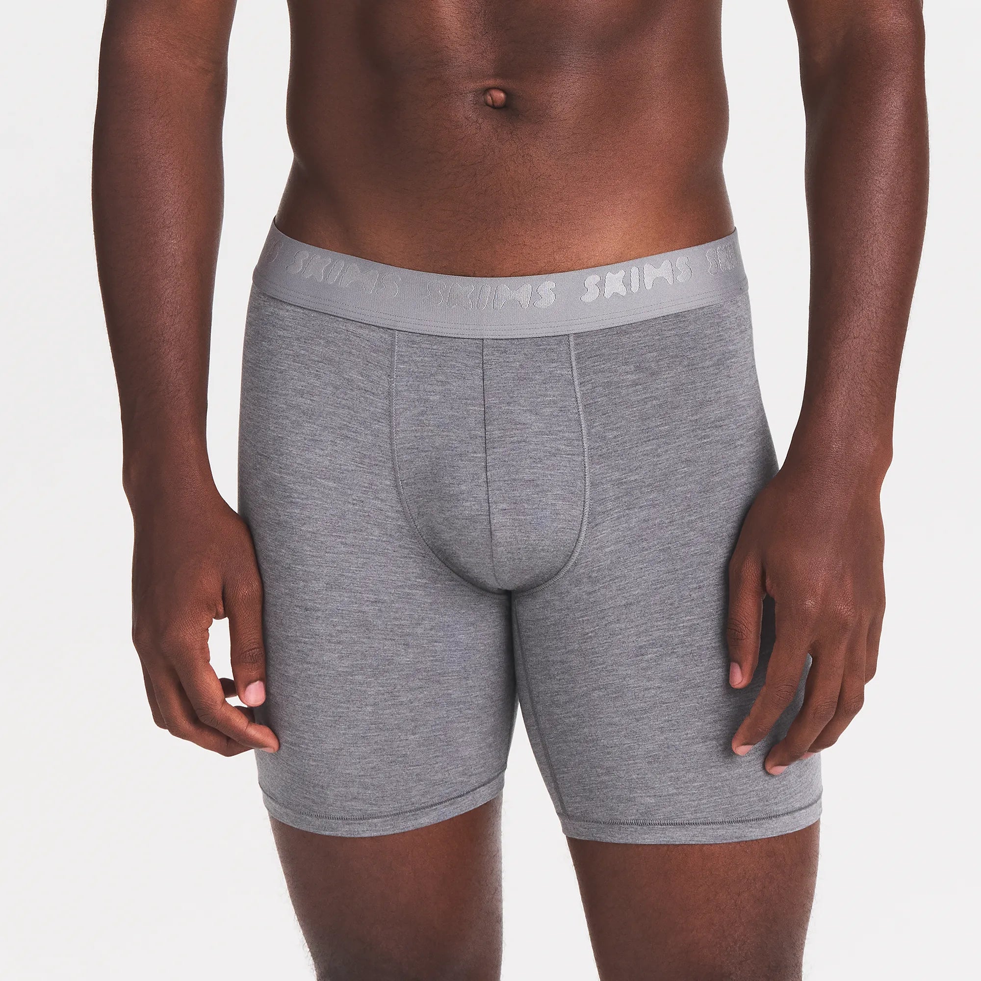SKIMS STRETCH MENS 5 BOXER BRIEF 3-PACK | IRIS HEATHER MULTI - Image 4