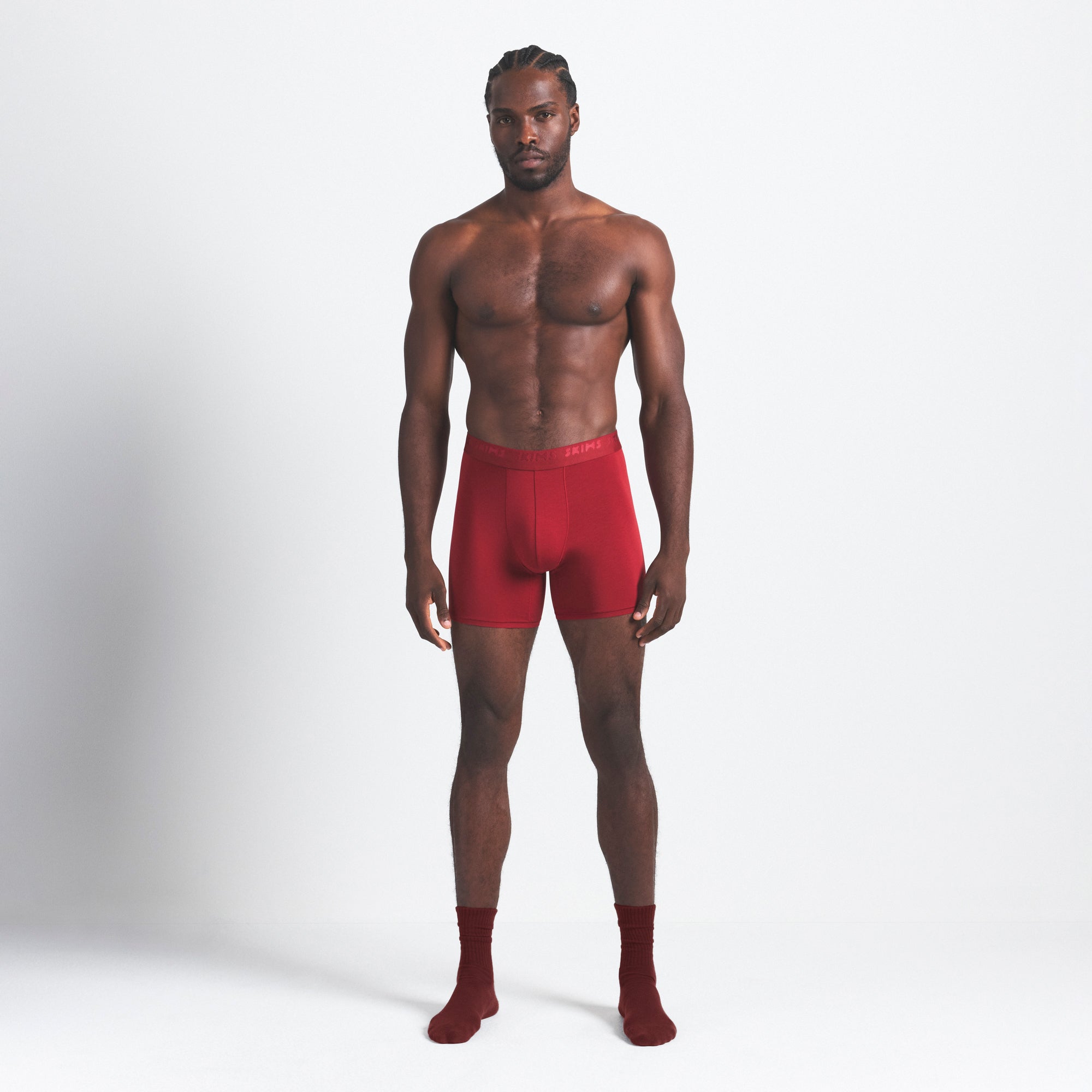 SKIMS STRETCH MENS 5 BOXER BRIEF 3-PACK | WOOD MULTI - Image 2