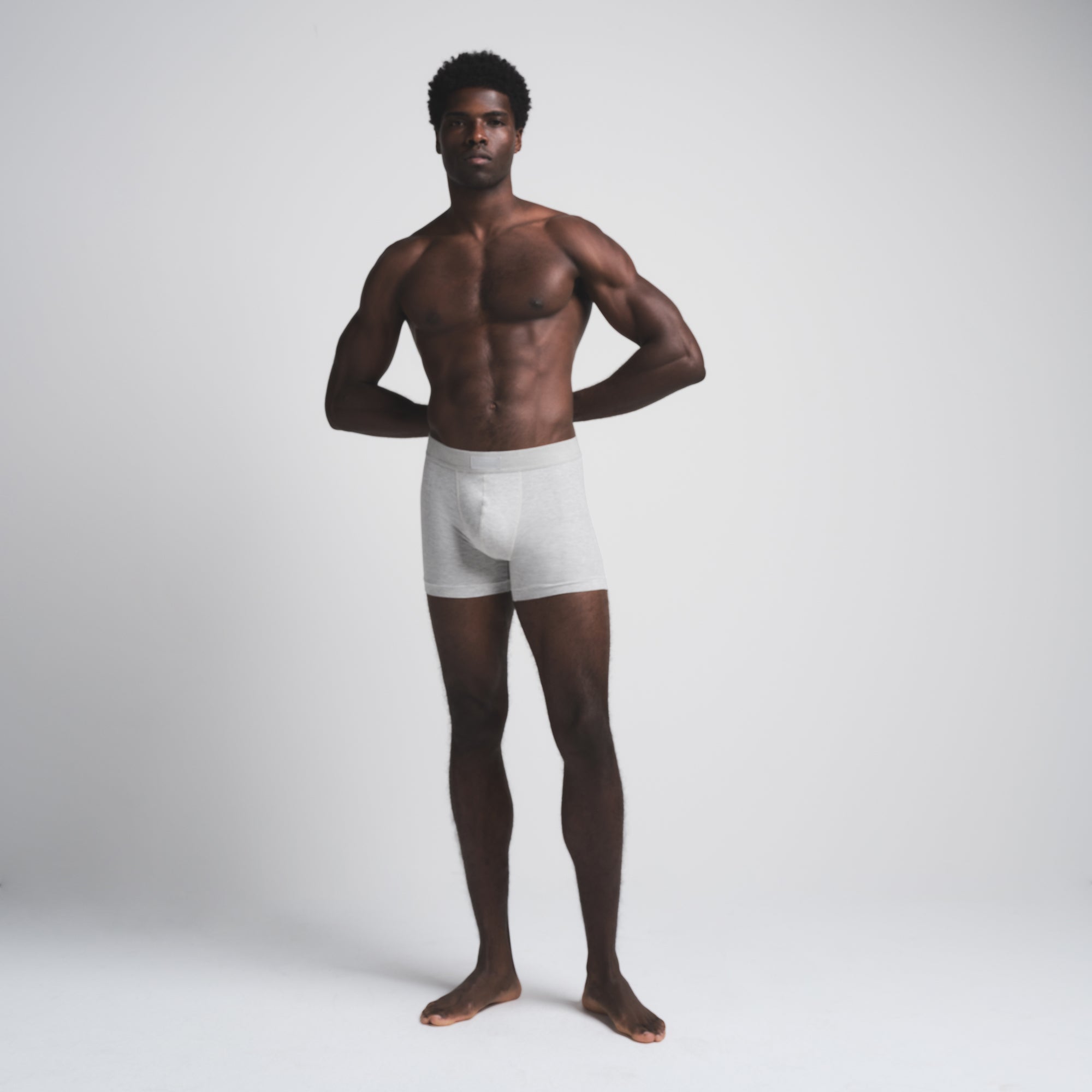 SKIMS COTTON MENS 3 BOXER BRIEF 5-PACK | HEATHER MULTI - Image 2