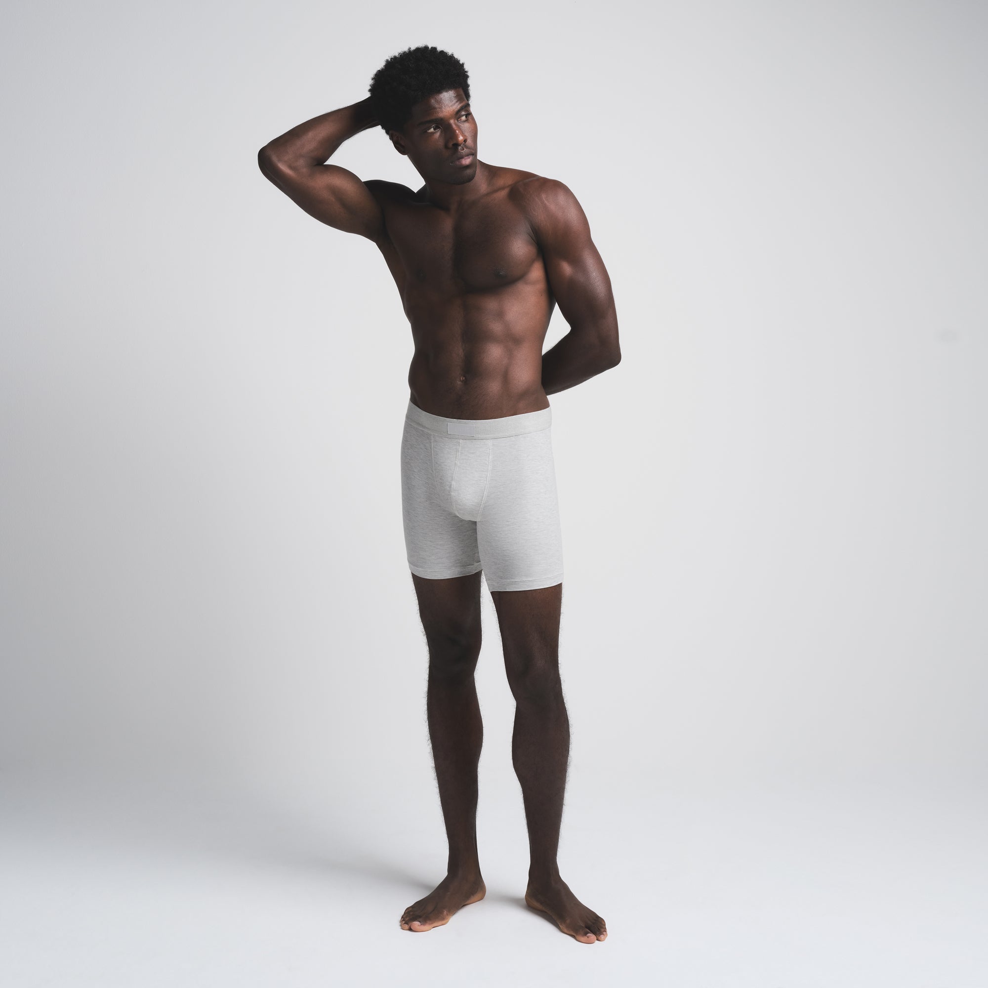 SKIMS COTTON MENS 5 BOXER BRIEF 5-PACK | HEATHER MULTI - Image 2