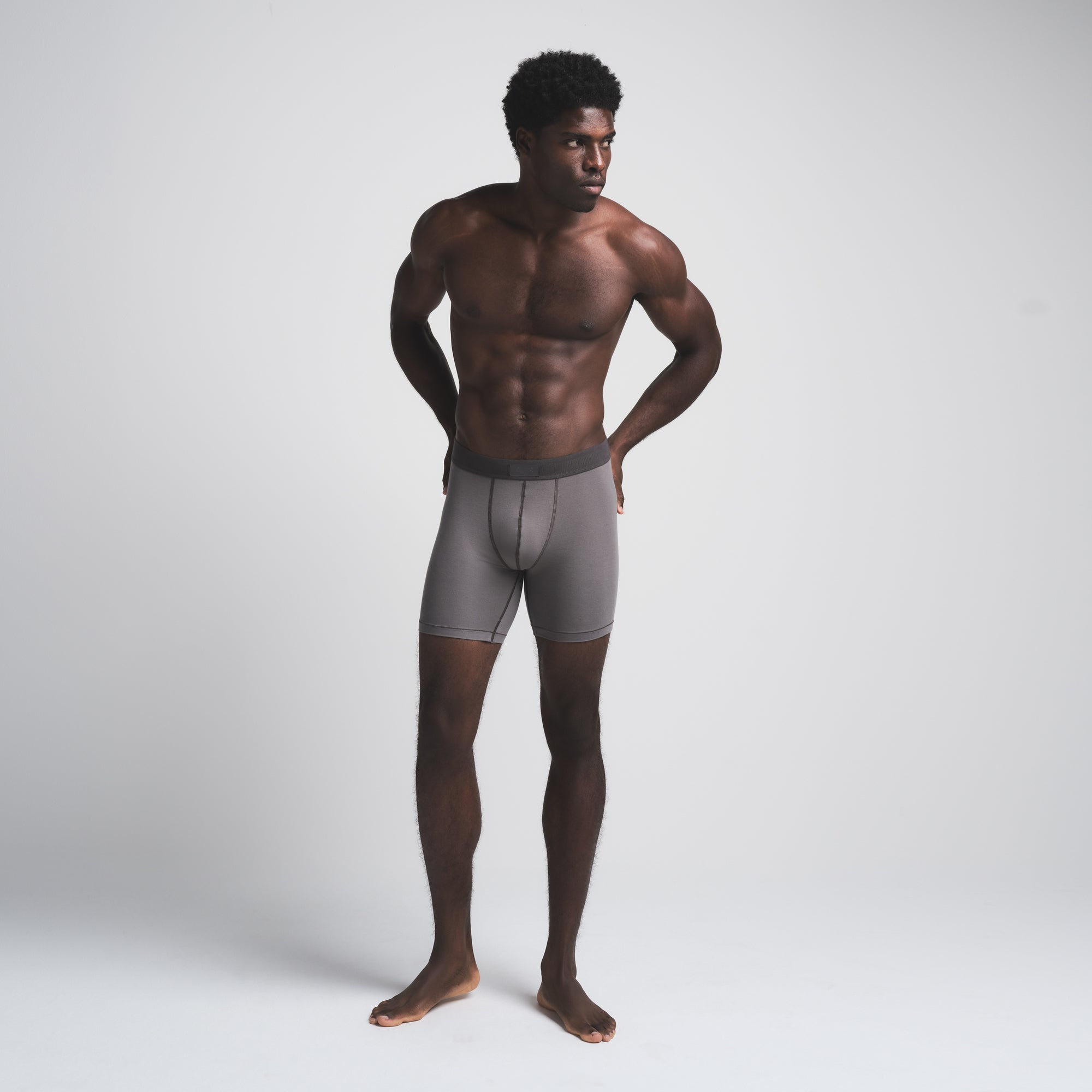 SKIMS COTTON MENS 5 BOXER BRIEF 5-PACK | HEATHER MULTI - Image 3
