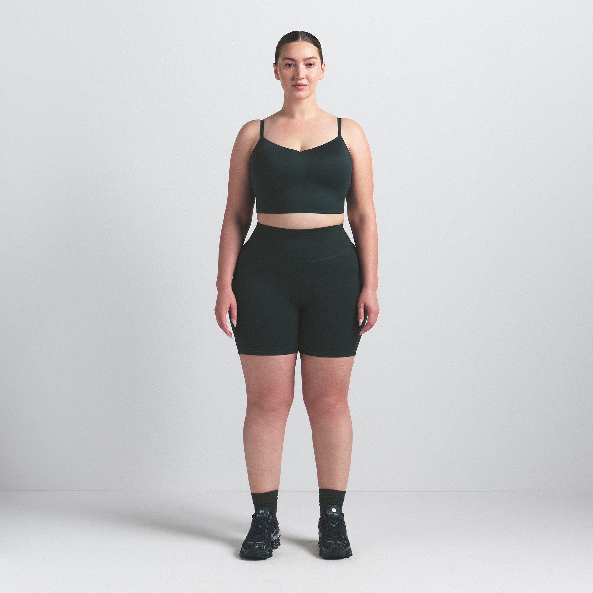 NikeSKIMS MATTE 5 BIKER SHORT | DARK TEAL - Image 8
