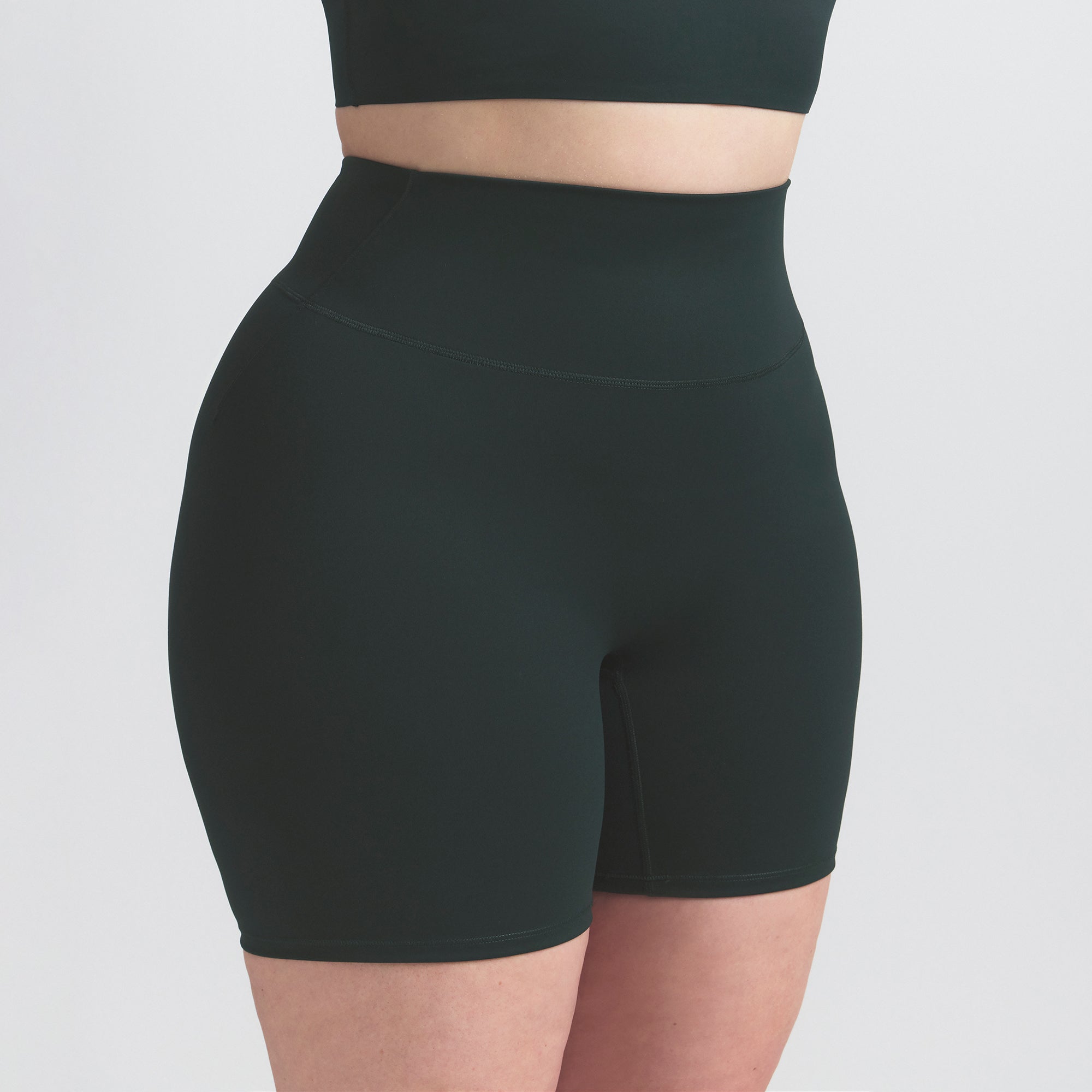 NikeSKIMS MATTE 5 BIKER SHORT | DARK TEAL - Image 7