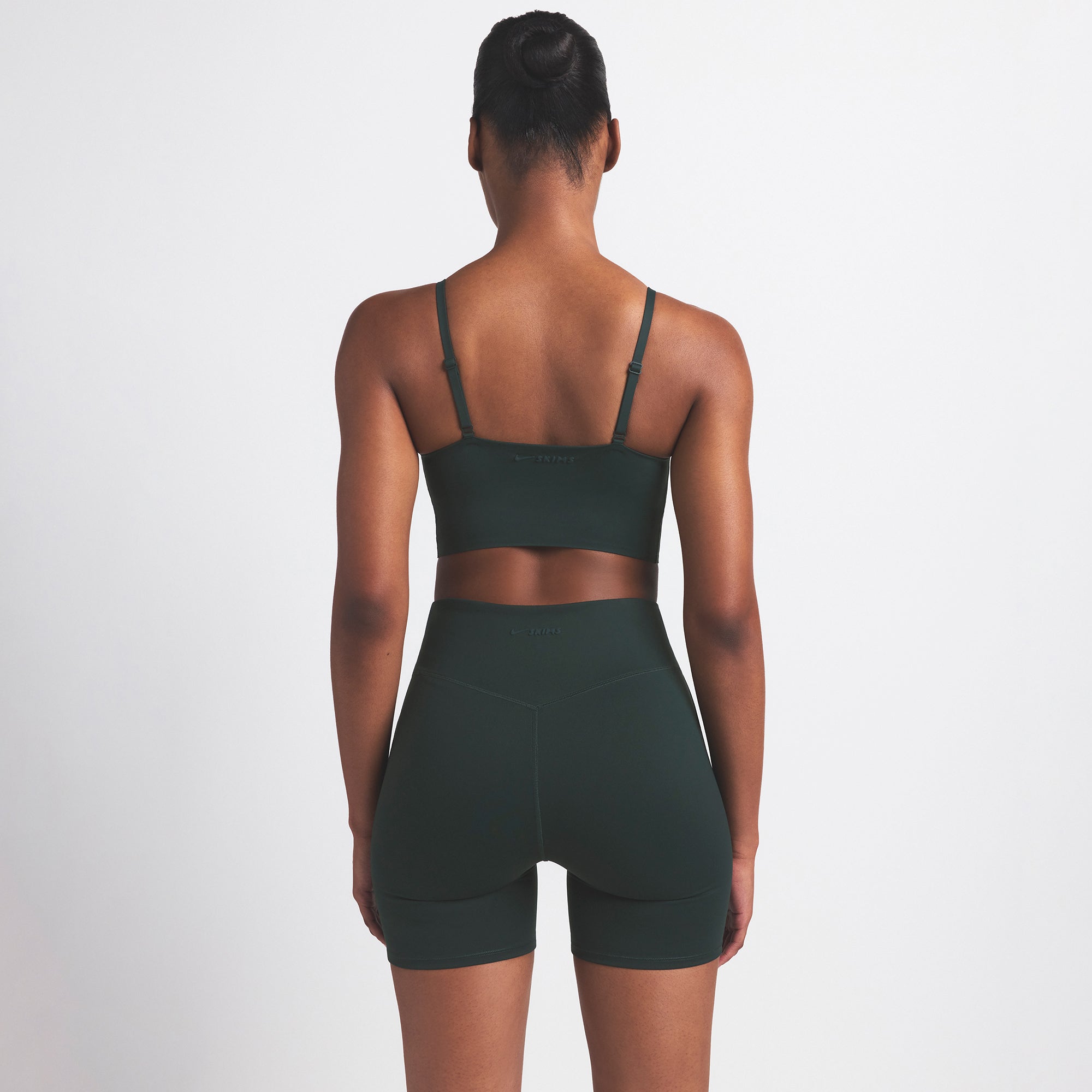 NikeSKIMS MATTE 5 BIKER SHORT | DARK TEAL - Image 4