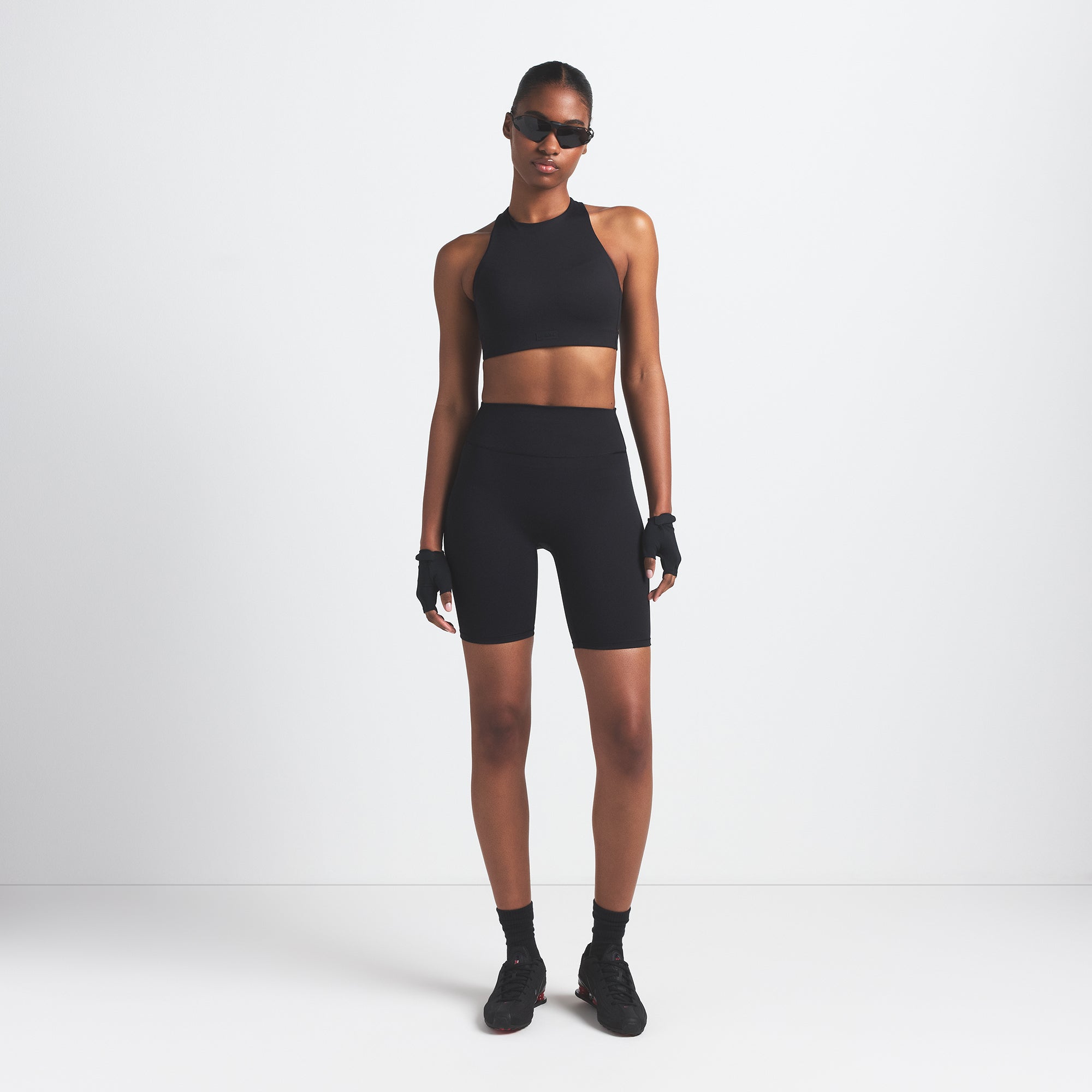 NikeSKIMS MATTE 7 BIKER SHORT | OBSIDIAN - Image 2