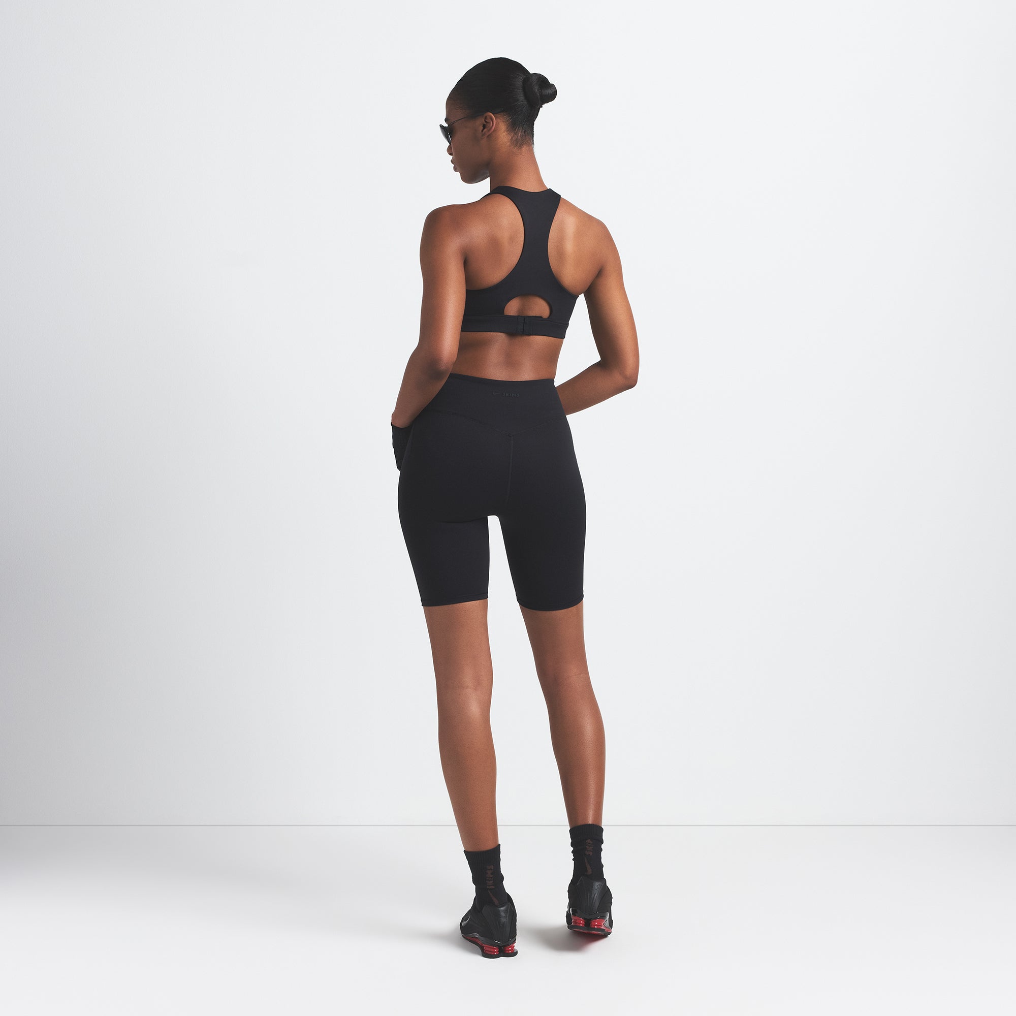 NikeSKIMS MATTE 7 BIKER SHORT | OBSIDIAN - Image 6