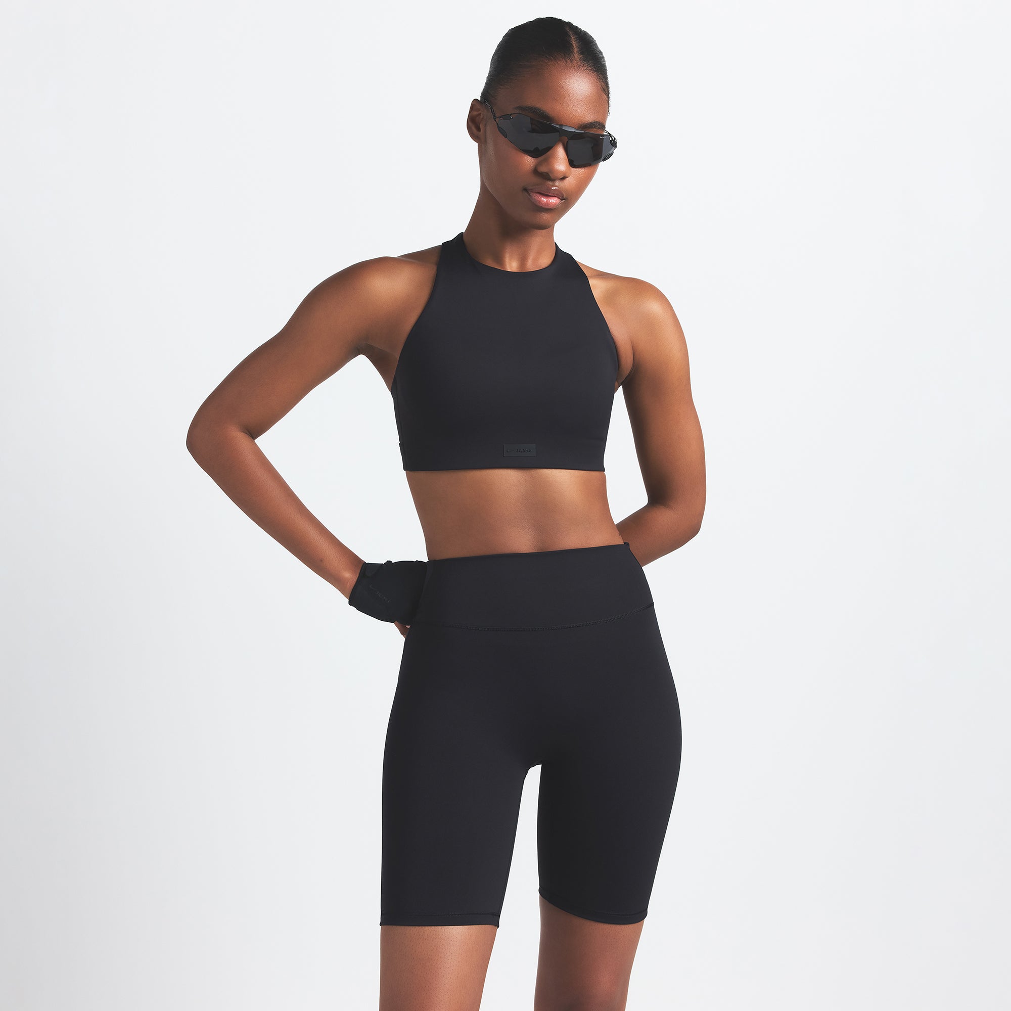 NikeSKIMS MATTE 7 BIKER SHORT | OBSIDIAN - Image 3