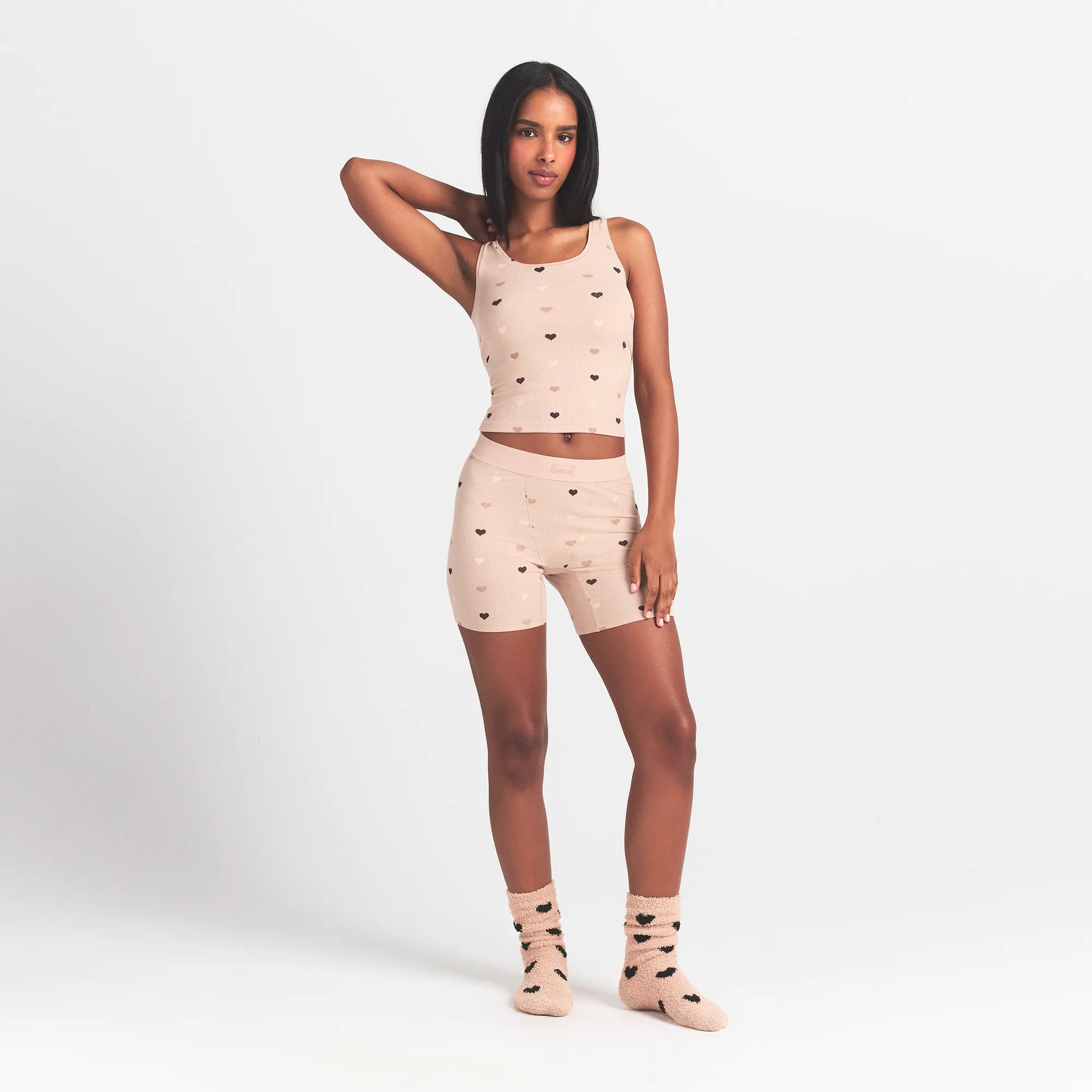 SOFT LOUNGE BOXER | MICA MINI HEART HALFDROP - Image 2