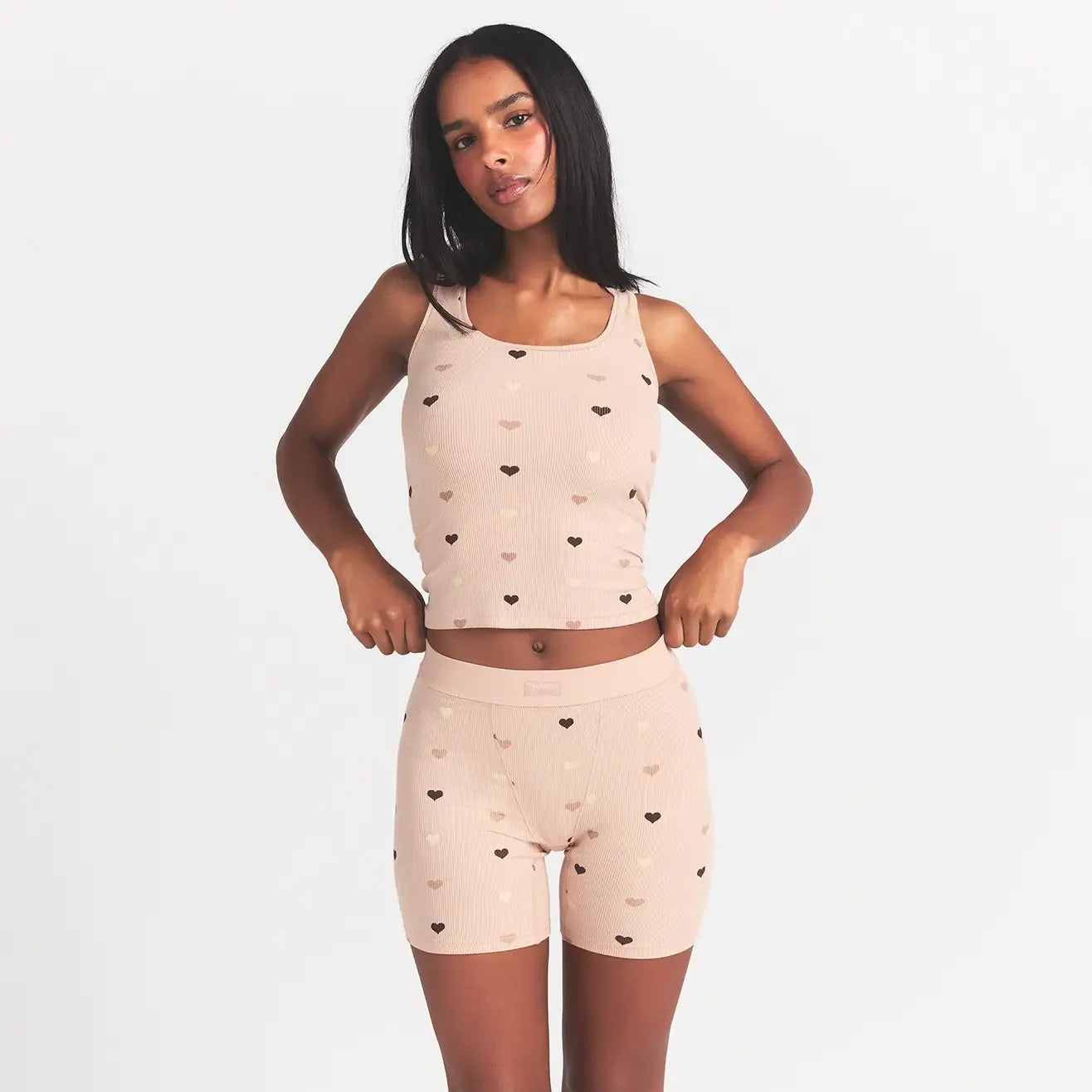SOFT LOUNGE BOXER | MICA MINI HEART HALFDROP - Image 4