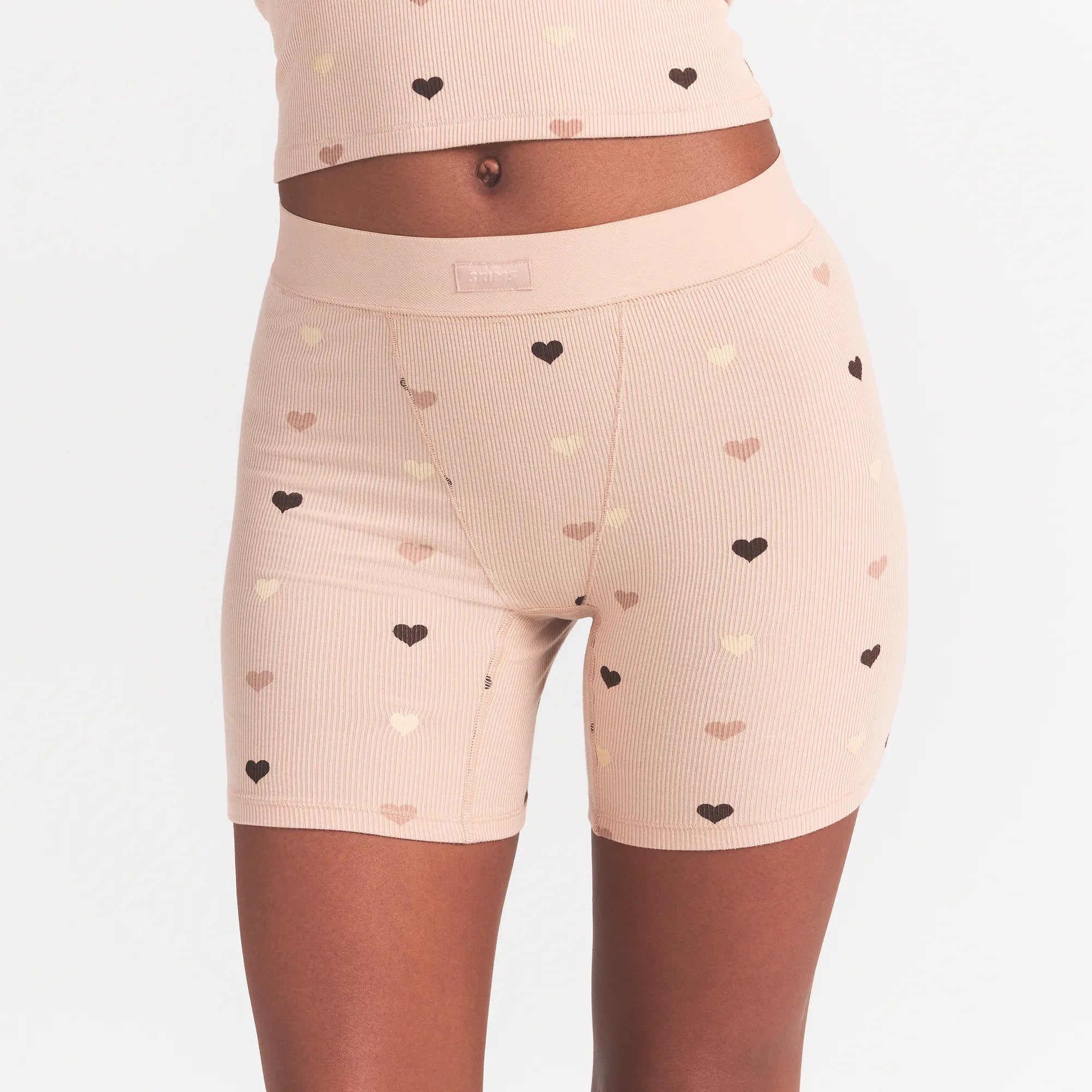 SOFT LOUNGE BOXER | MICA MINI HEART HALFDROP - Image 3