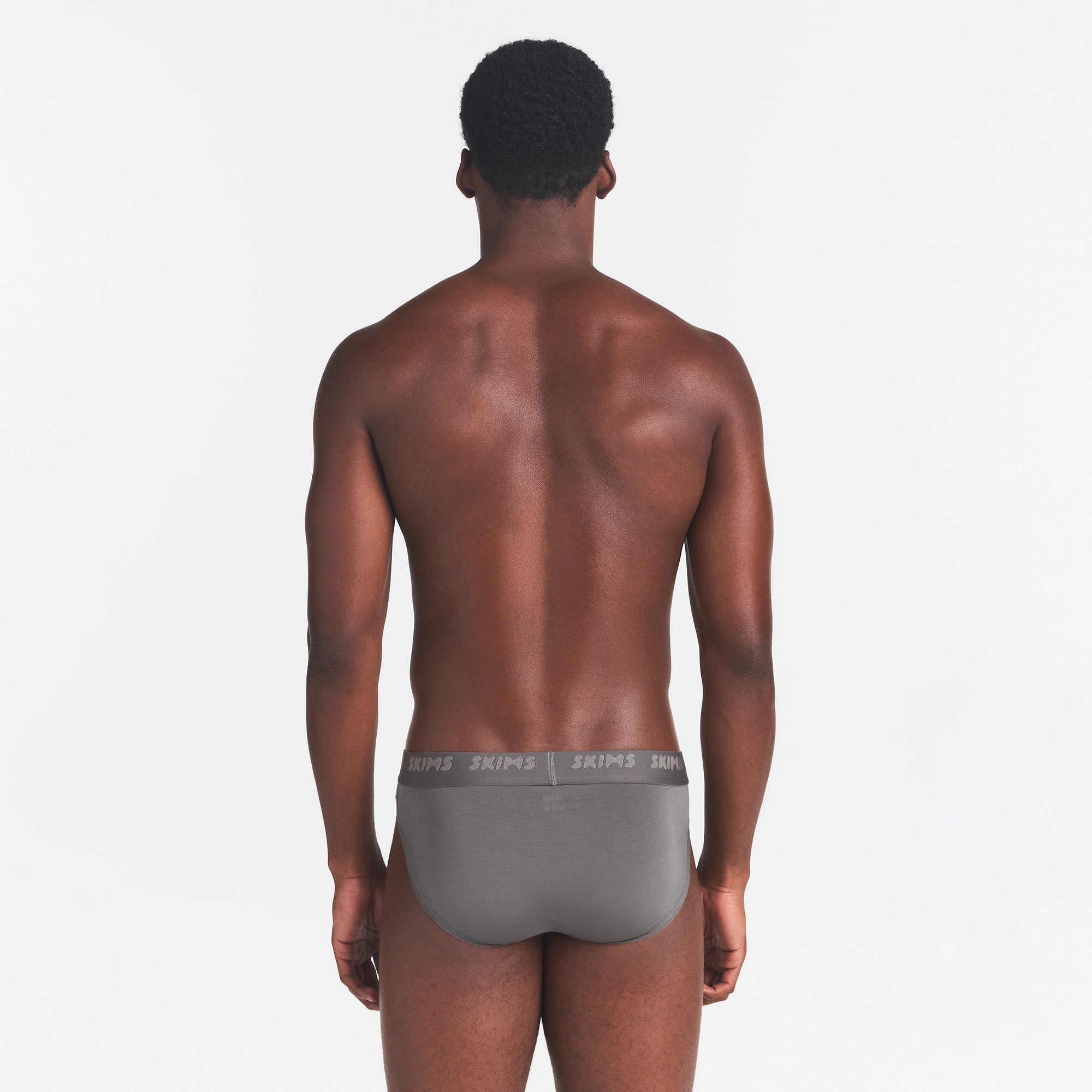 SKIMS STRETCH MENS BRIEF | GUNMETAL - Image 4