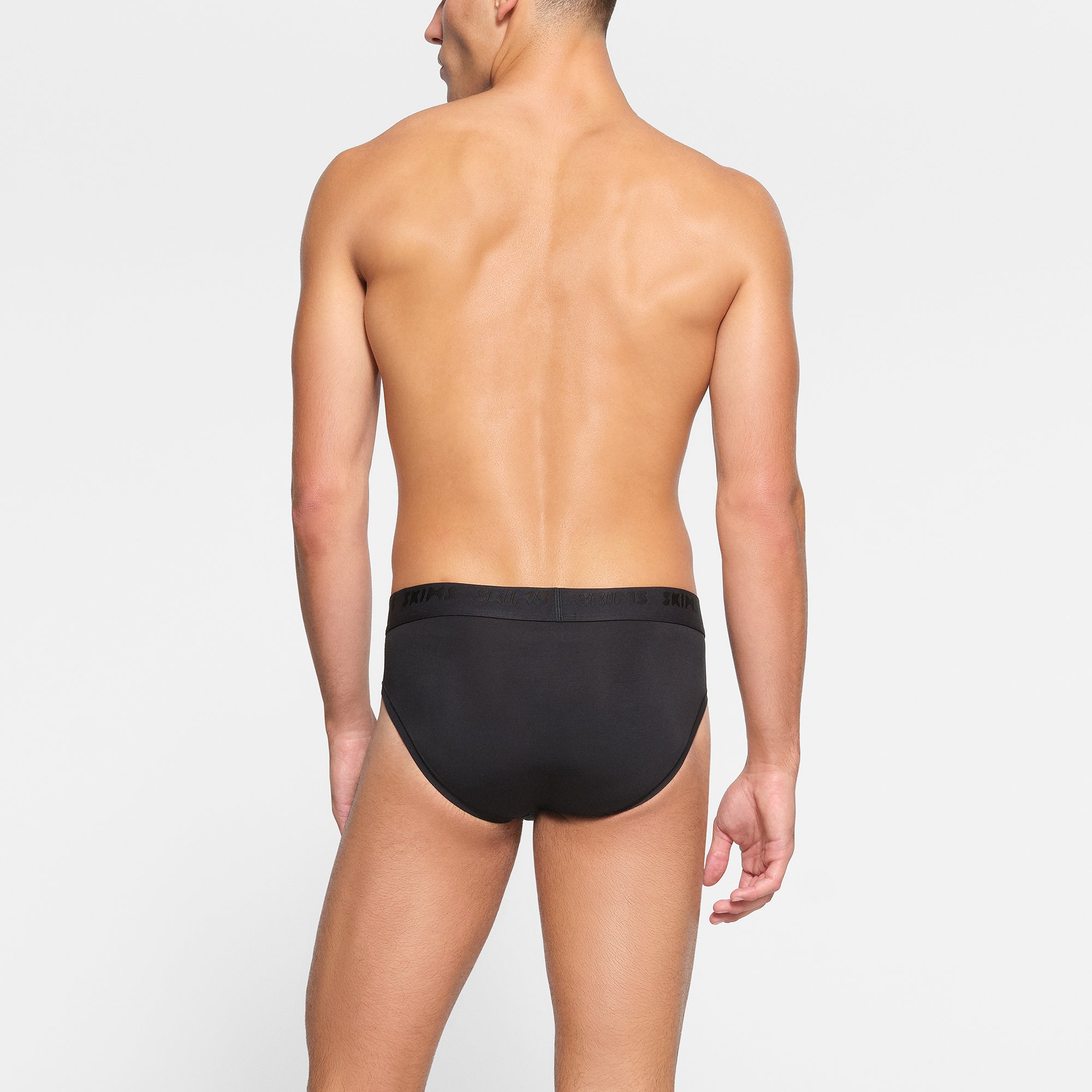 SKIMS STRETCH MENS BRIEF 3-PACK | OBSIDIAN - Image 4