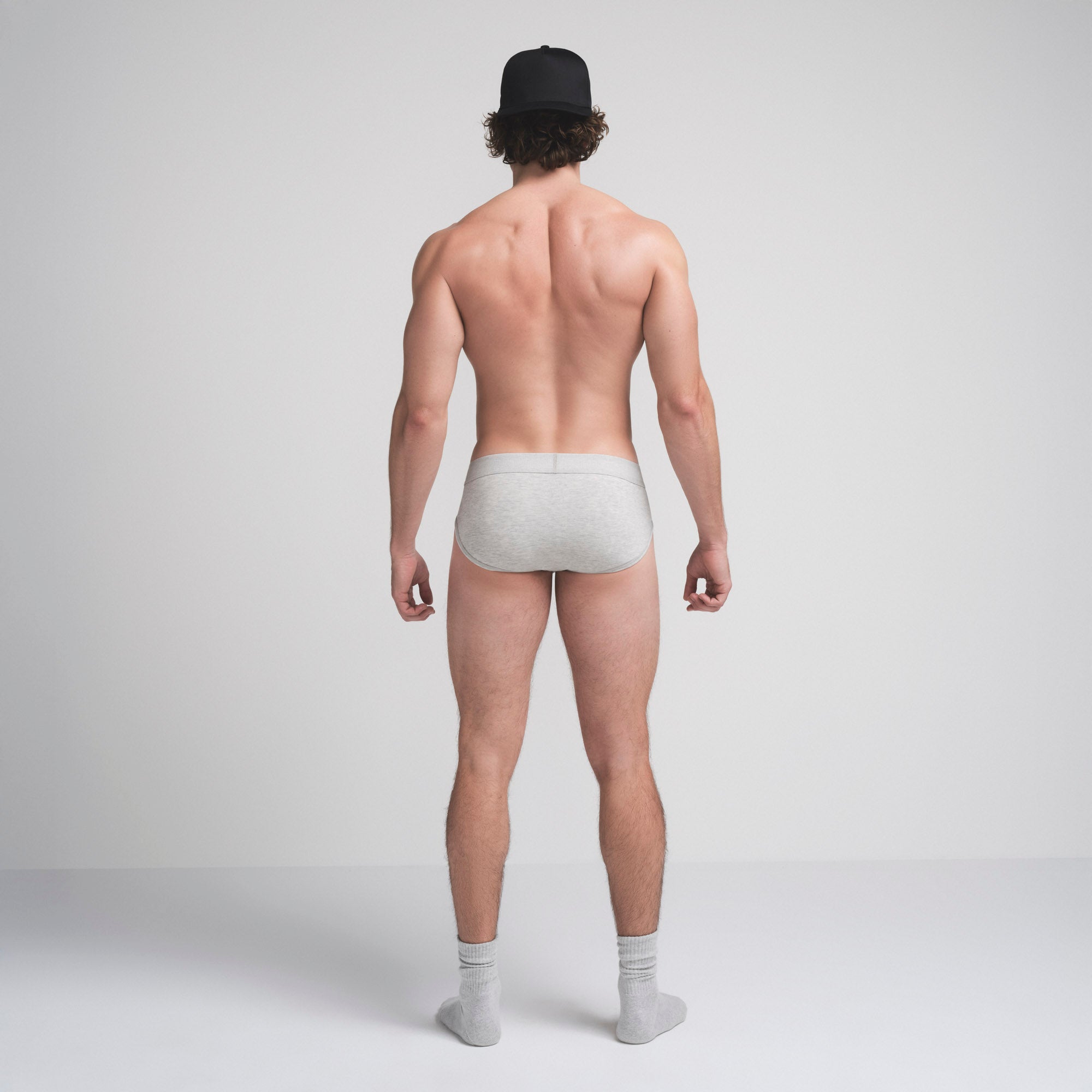SKIMS COTTON MENS BRIEF | LIGHT HEATHER GREY - Image 5