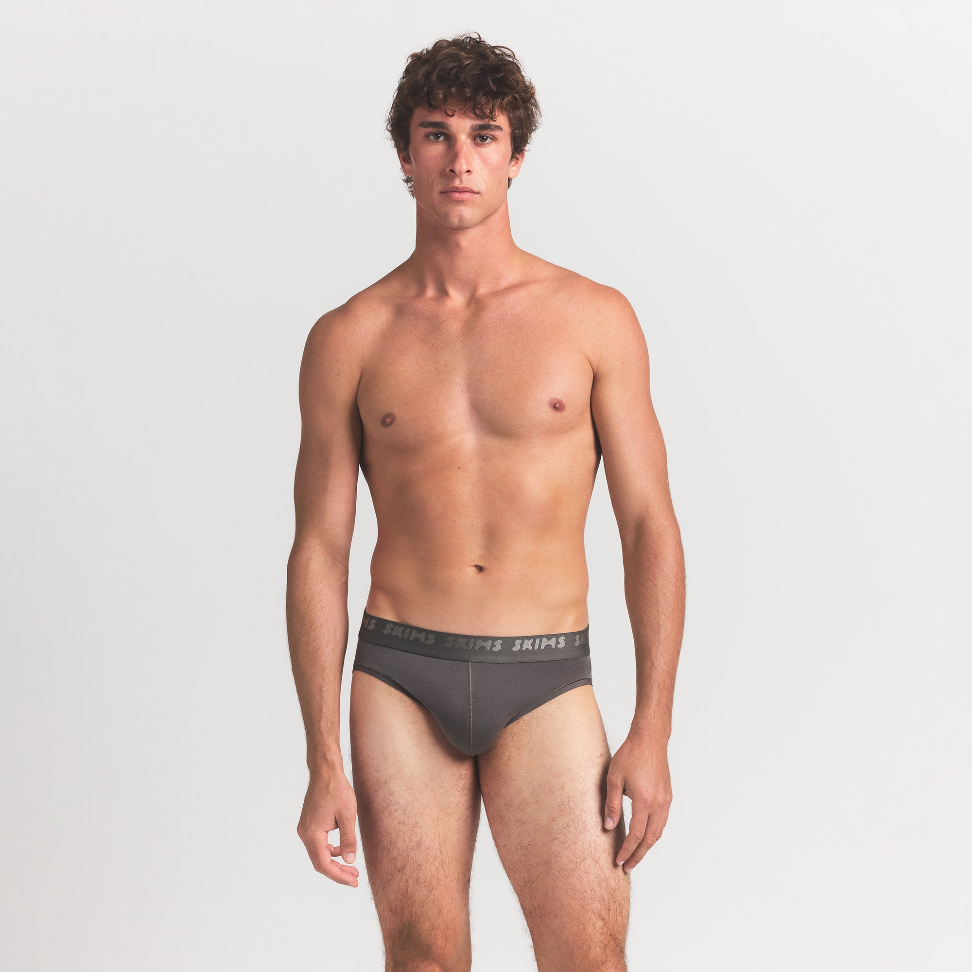 SKIMS STRETCH MENS BRIEF 3-PACK | GUNMETAL MULTI - Image 3