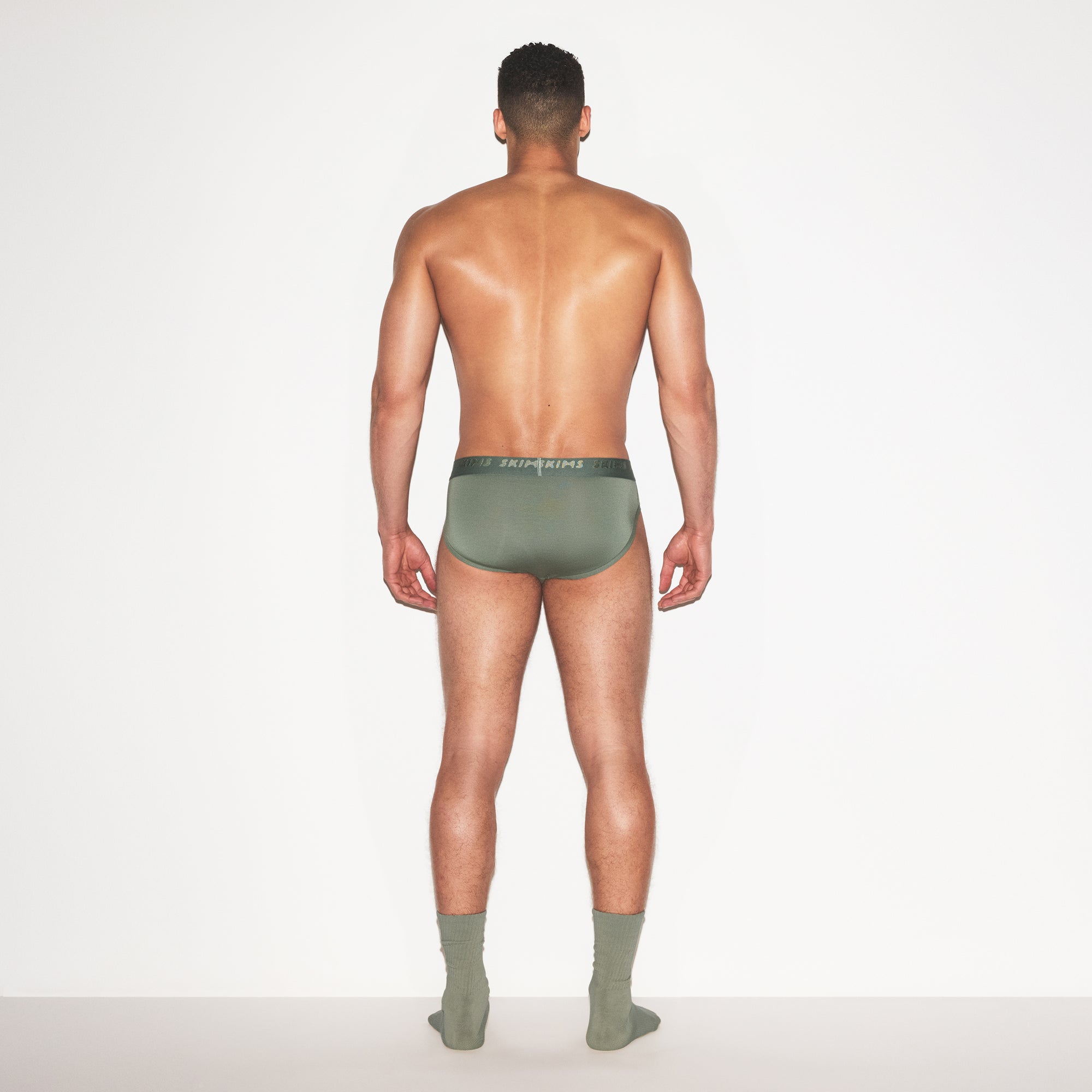 SKIMS STRETCH MENS BRIEF 3-PACK | LAUREL MULTI - Image 3