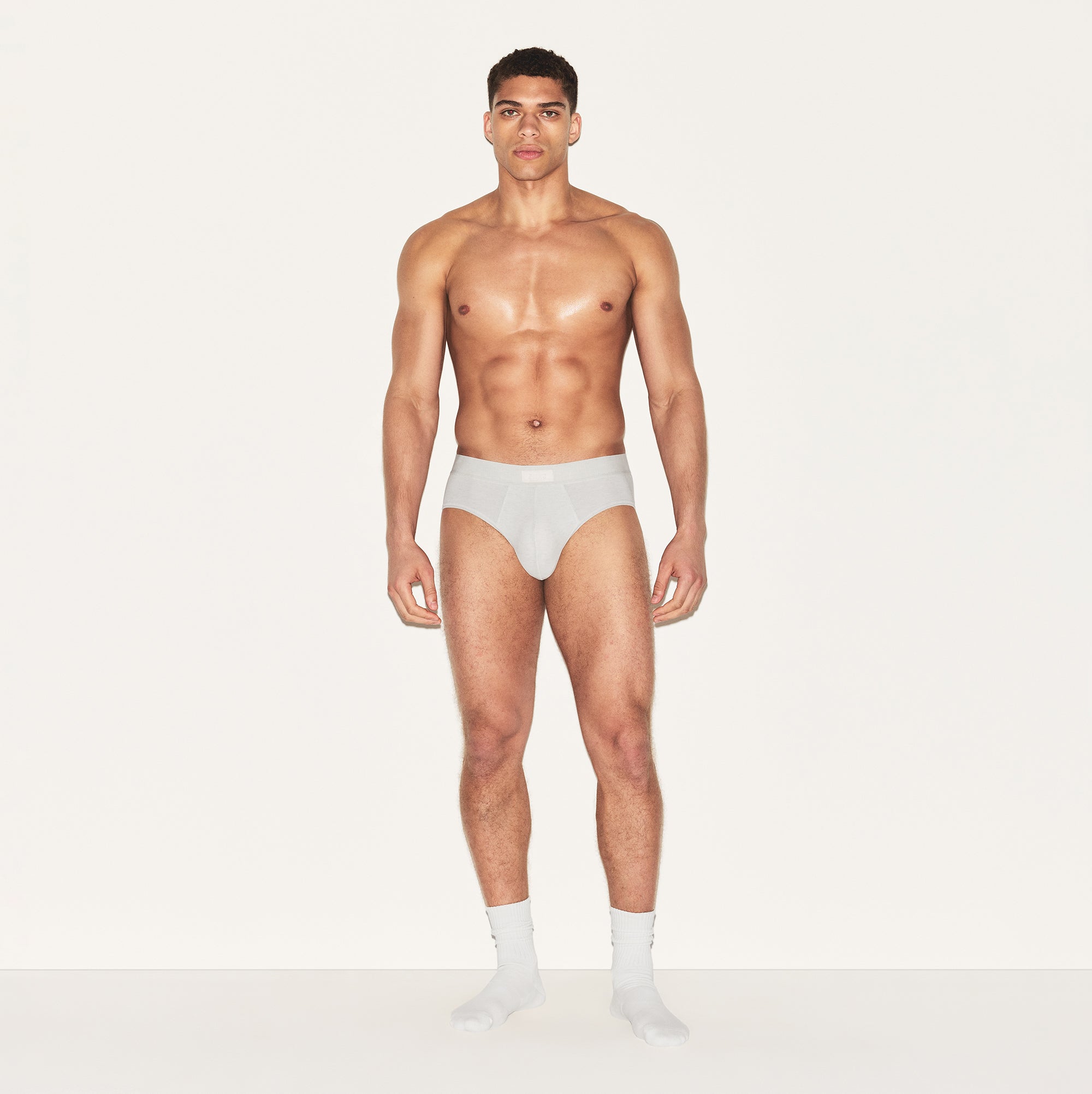 SKIMS COTTON MENS BRIEF 3-PACK | HEATHER MULTI - Image 5