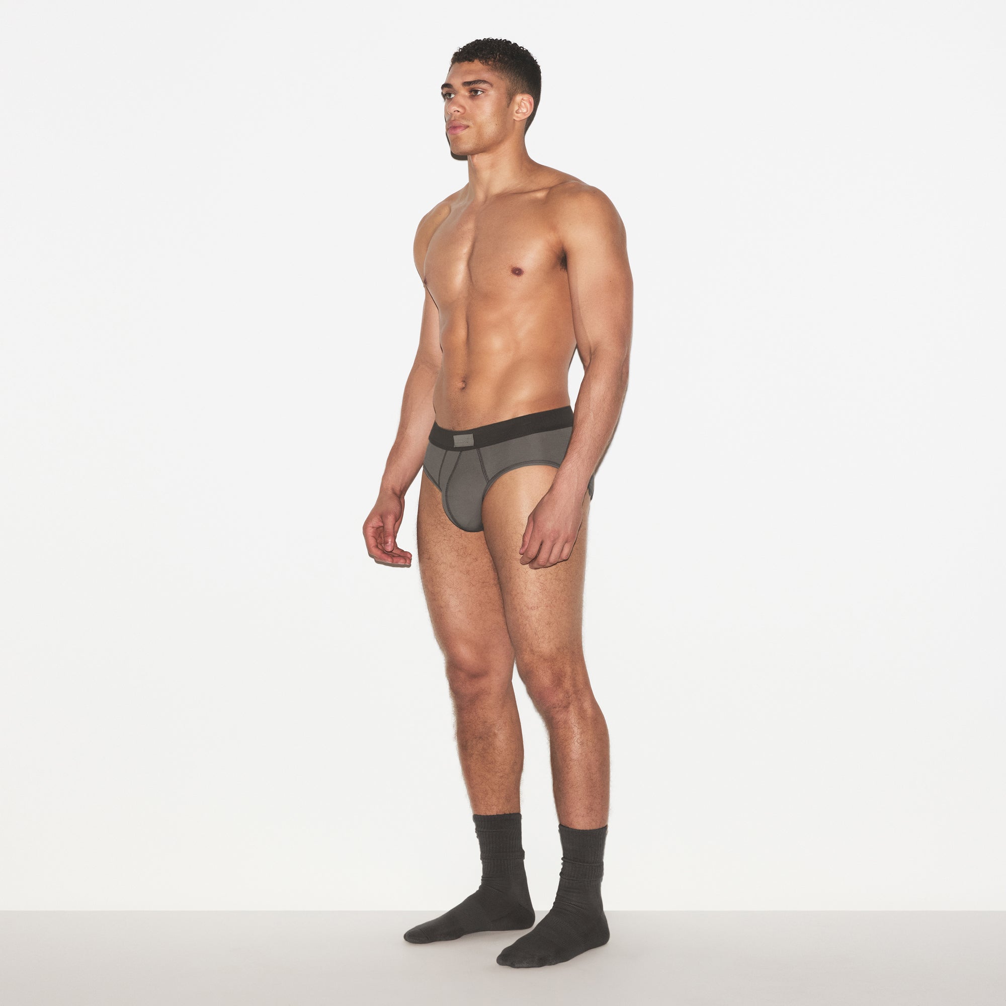 SKIMS COTTON MENS BRIEF 3-PACK | HEATHER MULTI - Image 3
