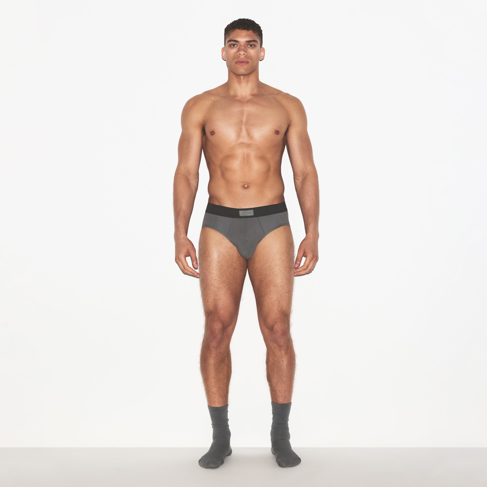 SKIMS COTTON MENS BRIEF 3-PACK | HEATHER MULTI - Image 2