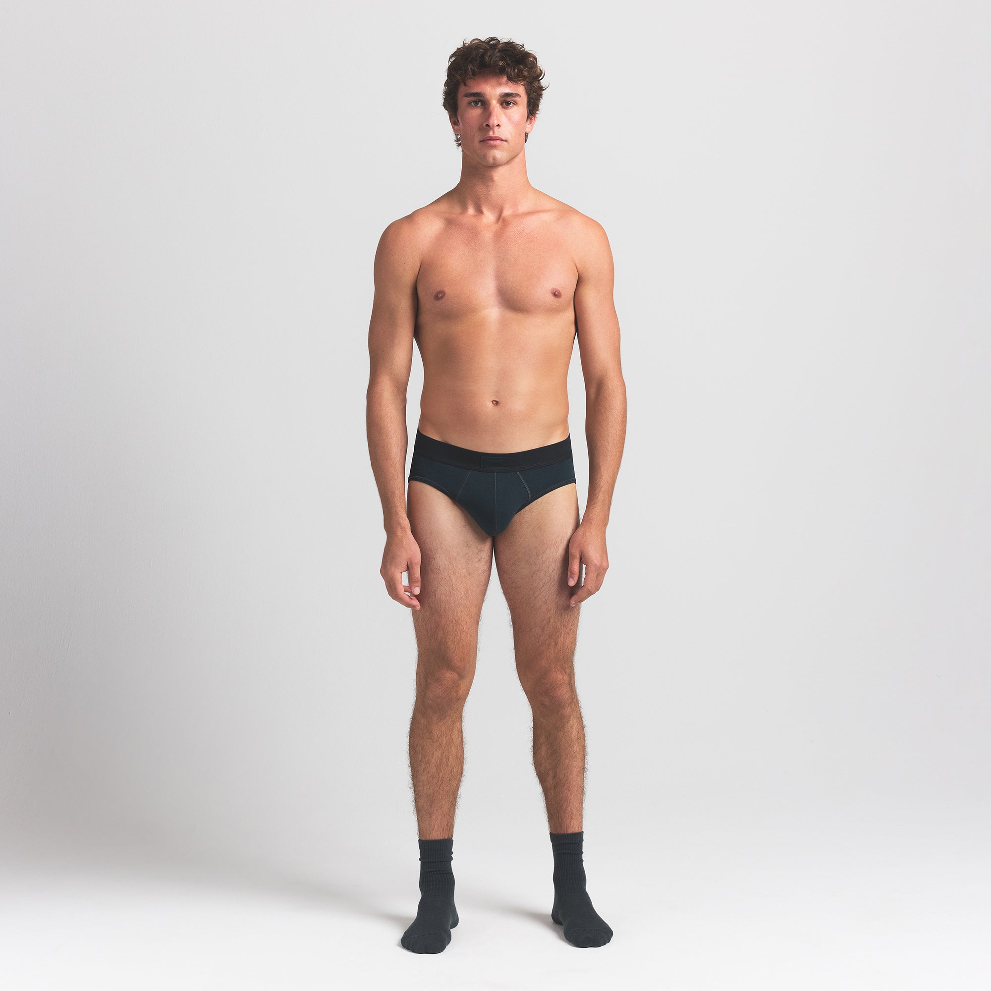 SKIMS COTTON MENS BRIEF 3-PACK | VERDANT MULTI - Image 2