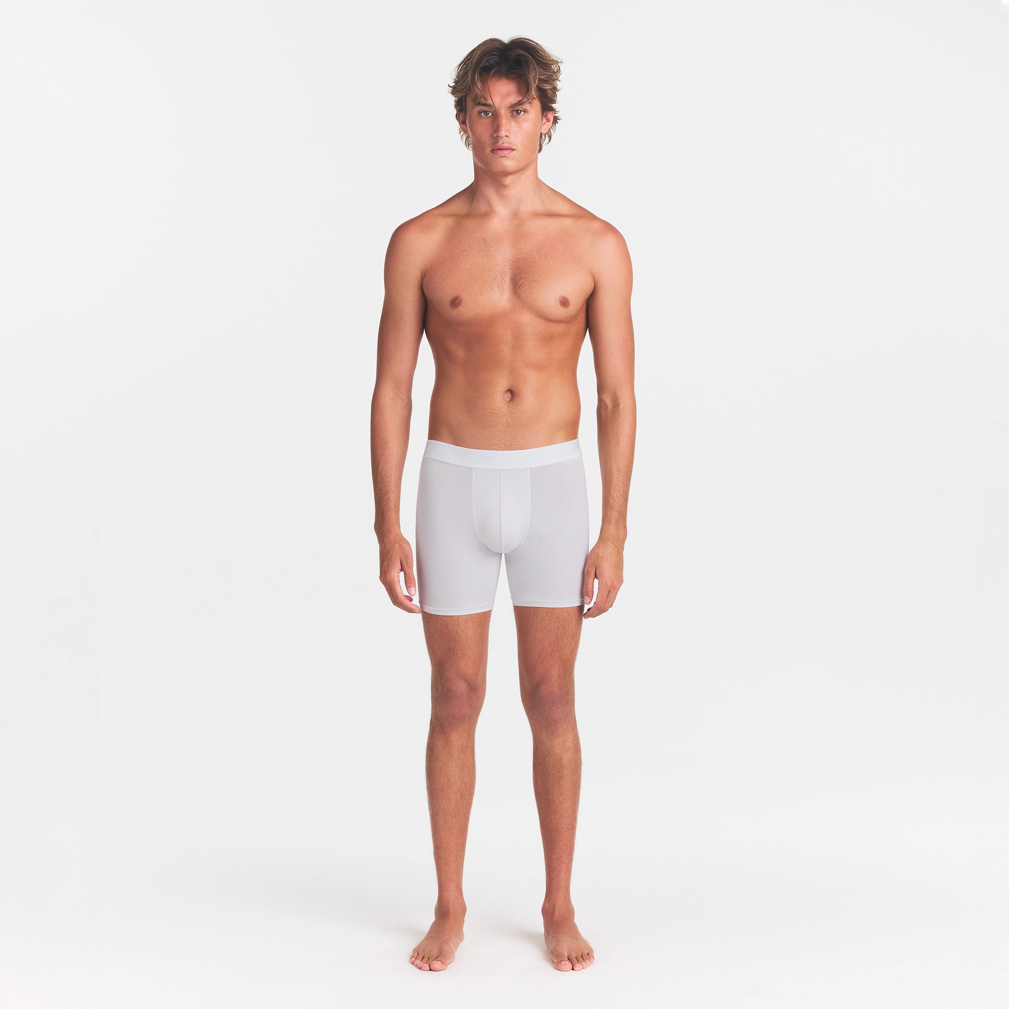 SKIMS STRETCH MENS 3 BOXER BRIEF | CHALK - Image 2