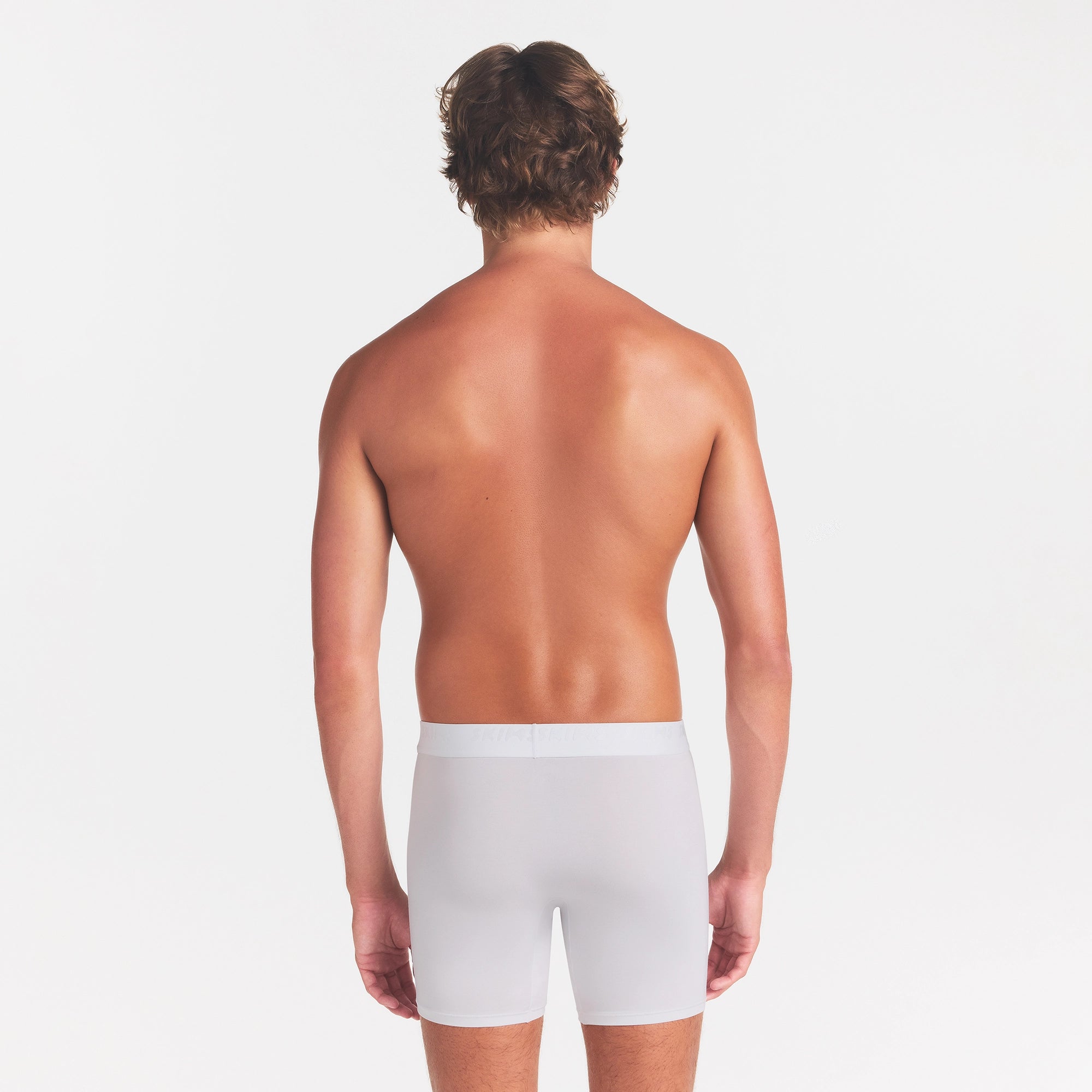 SKIMS STRETCH MENS 3 BOXER BRIEF | CHALK - Image 4
