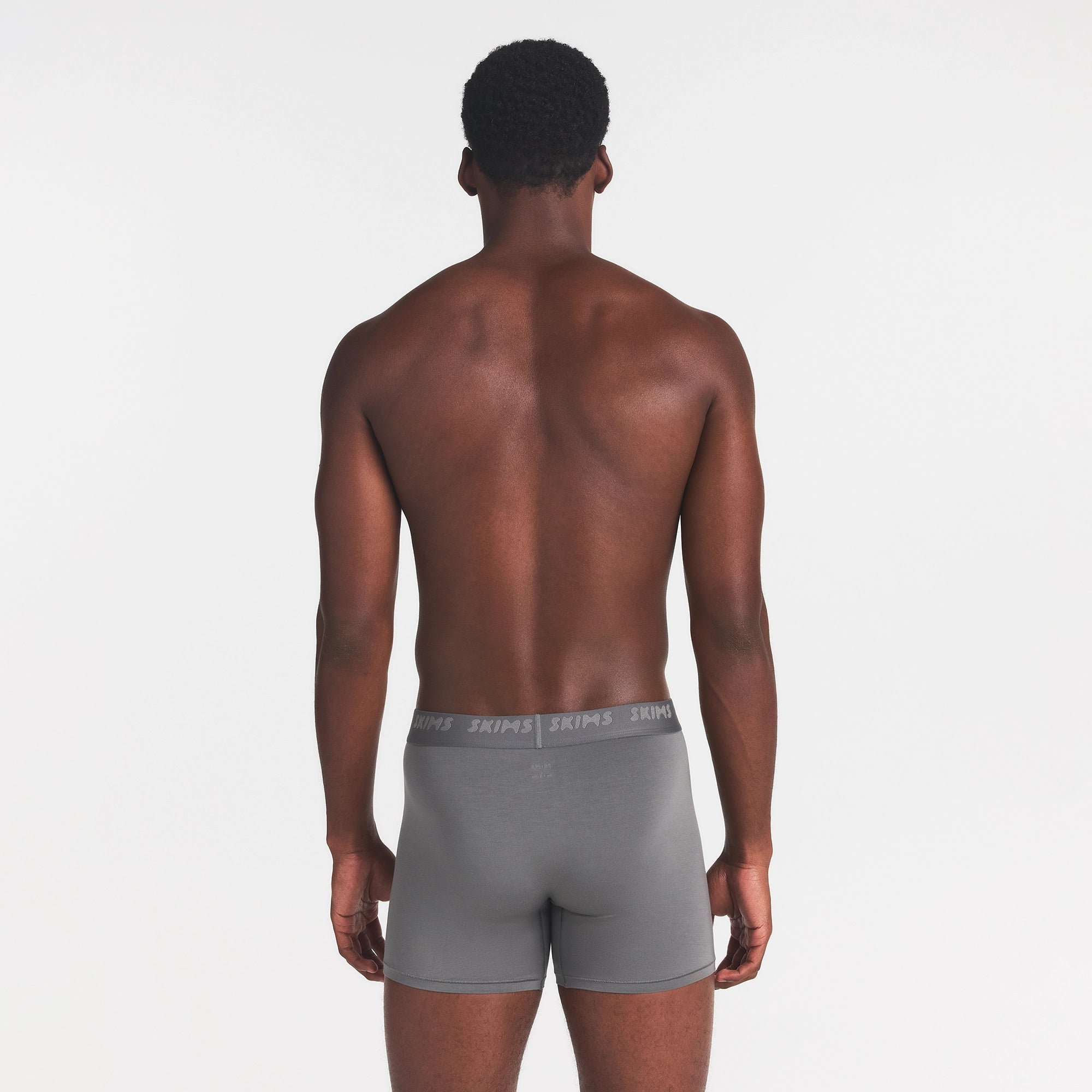 SKIMS STRETCH MENS 3 BOXER BRIEF | GUNMETAL - Image 4