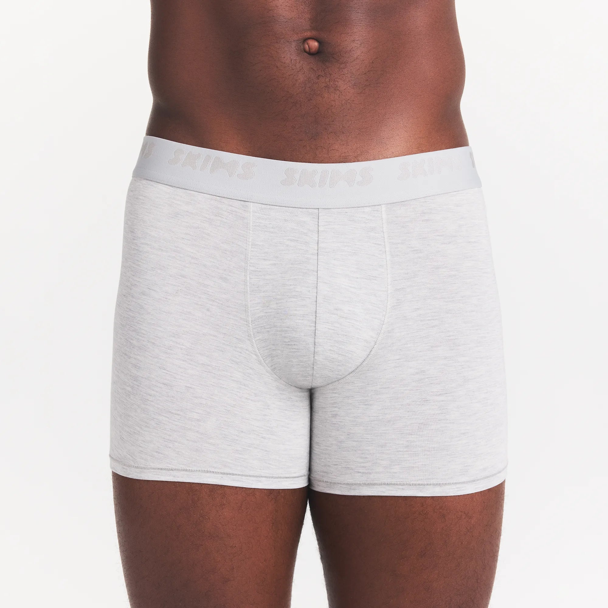 SKIMS STRETCH MENS 3 BOXER BRIEF | LIGHT HEATHER GREY - Image 5