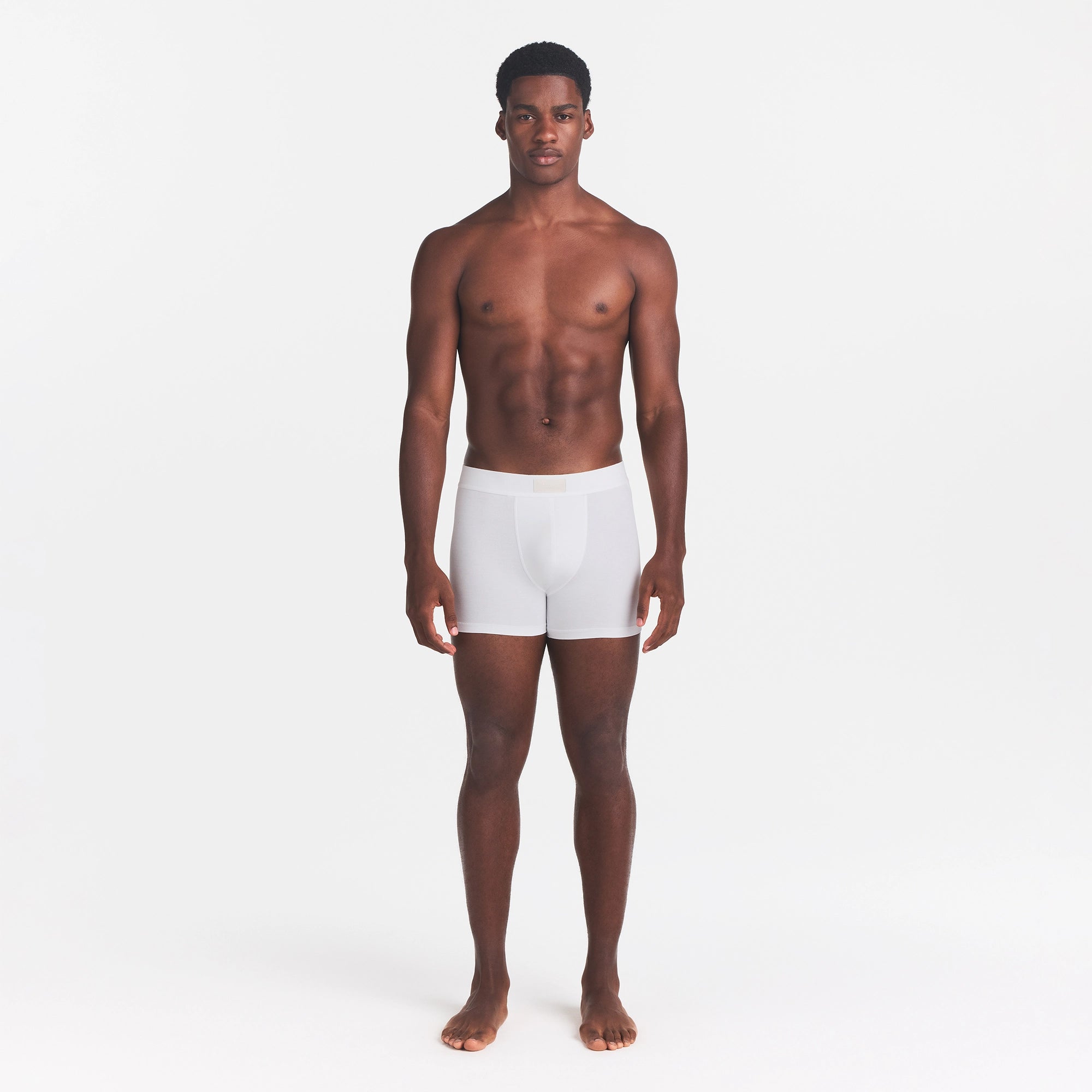 SKIMS COTTON MENS 3 BOXER BRIEF | CHALK - Image 2