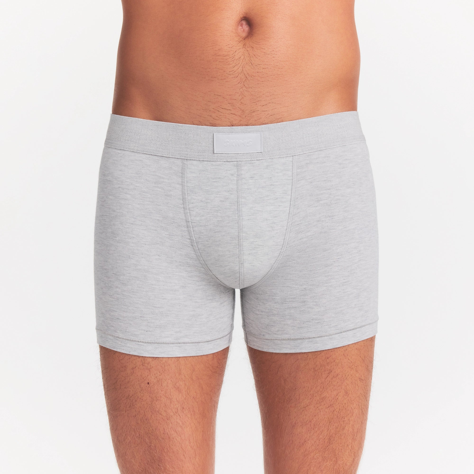 SKIMS COTTON MENS 3 BOXER BRIEF | LIGHT HEATHER GREY - Image 5