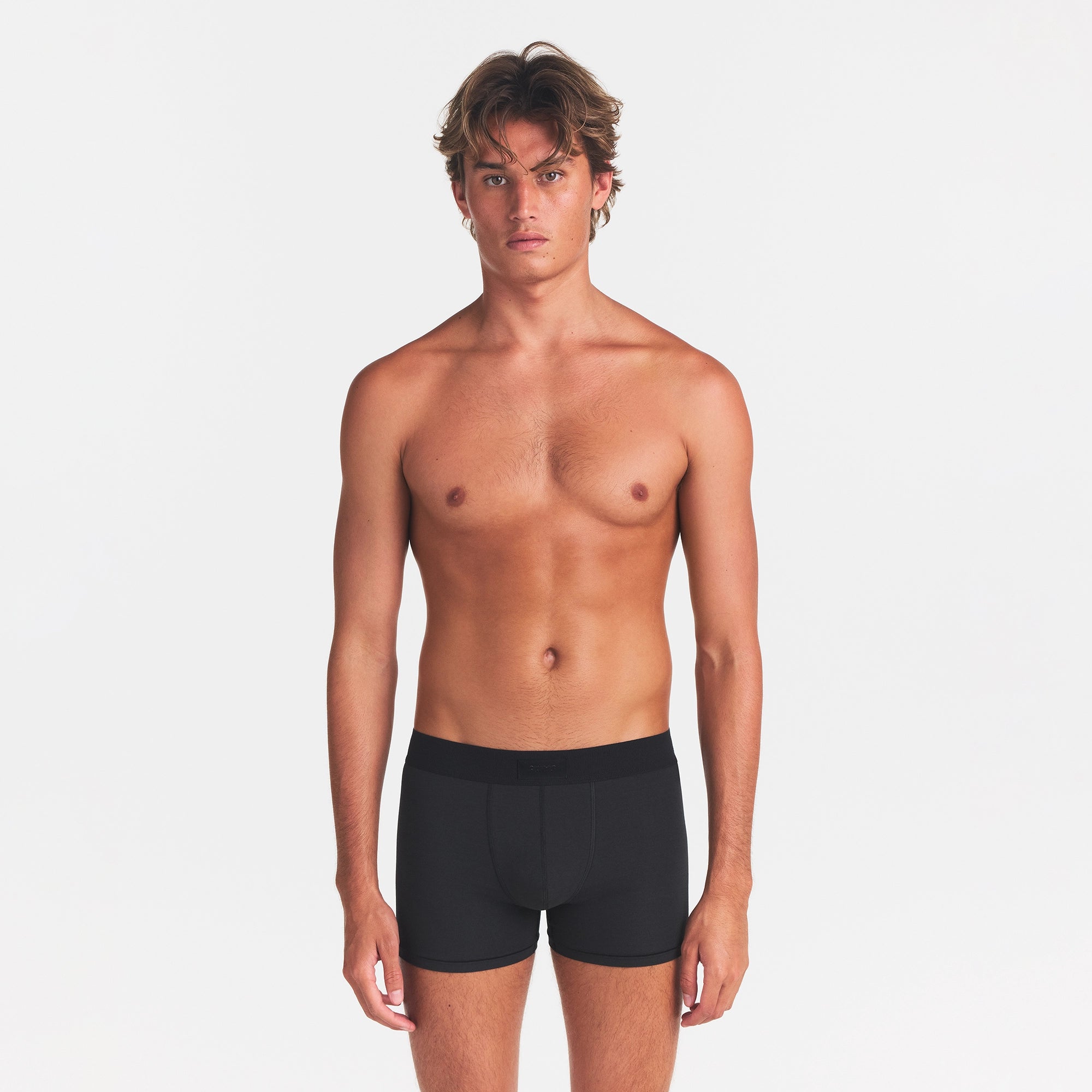 SKIMS COTTON MENS 3 BOXER BRIEF | ONYX - Image 3