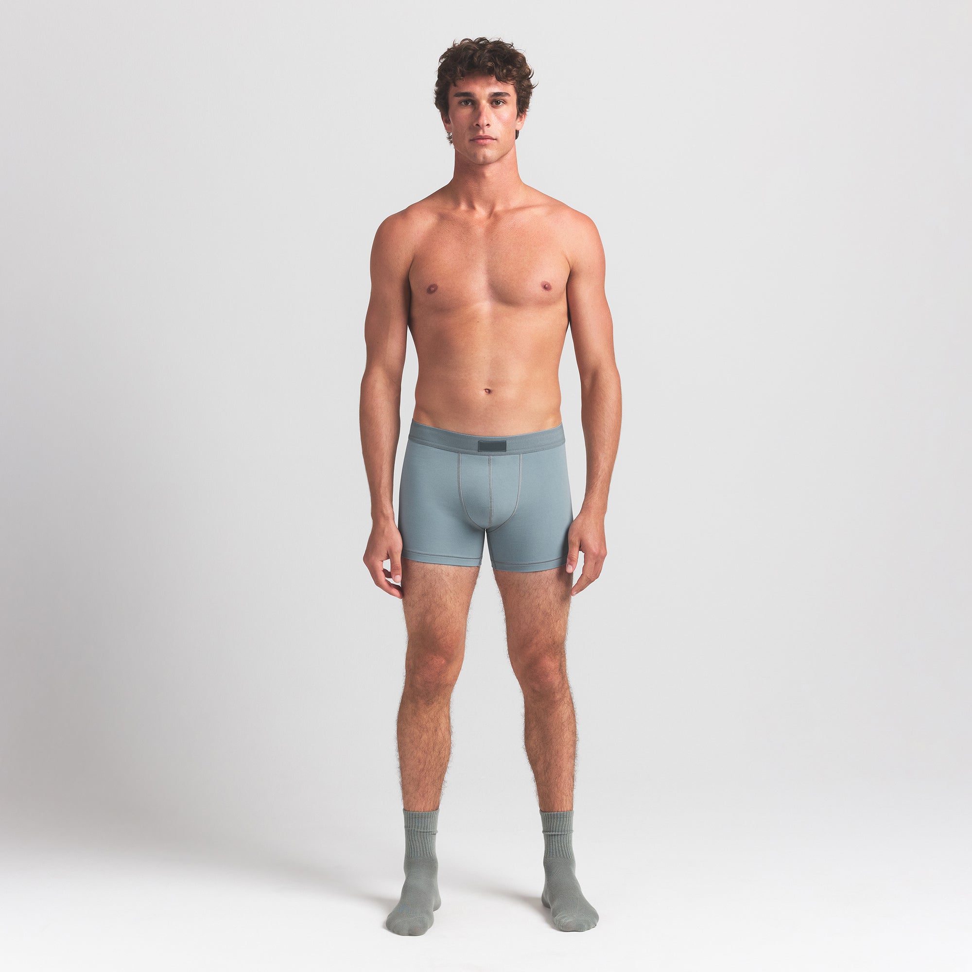 SKIMS COTTON MENS 3 BOXER BRIEF | SKY - Image 2
