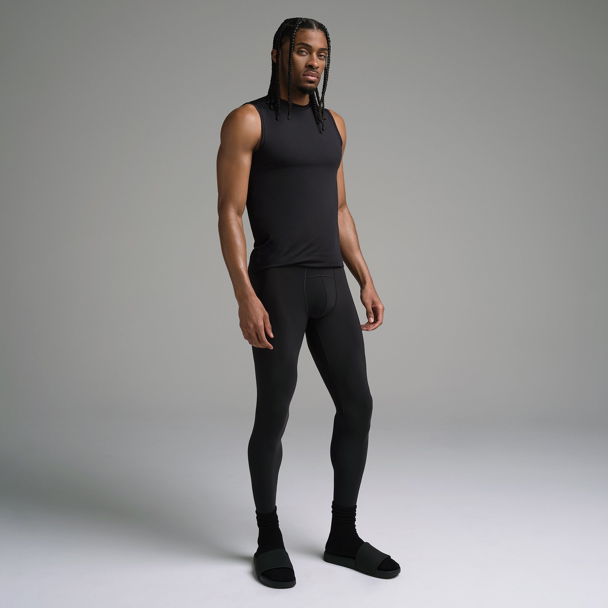 SKIMS FLEX MENS LEGGING | OBSIDIAN - Image 4
