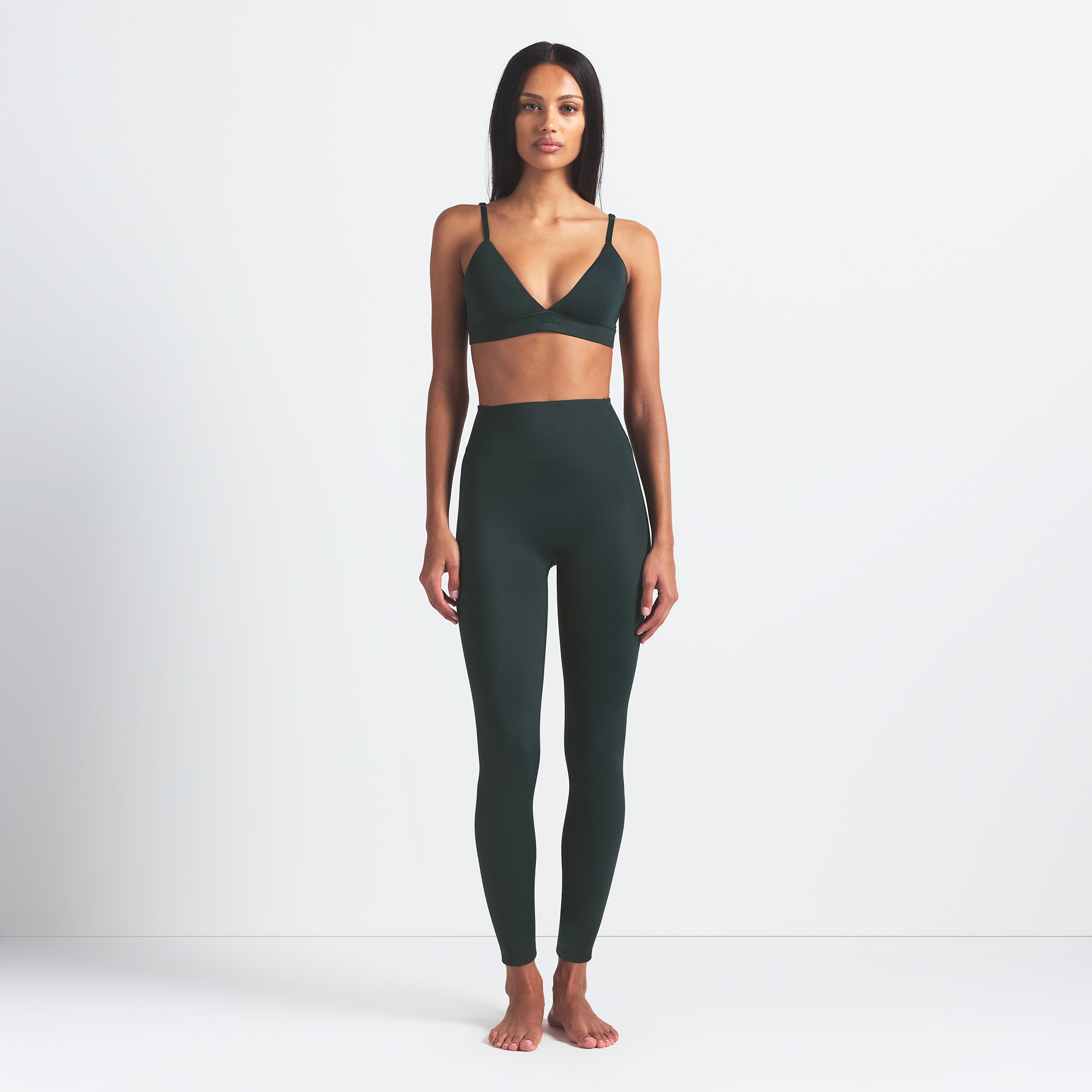 NikeSKIMS SHINE BONDED WAIST 26 LEGGING | DARK TEAL - Image 2