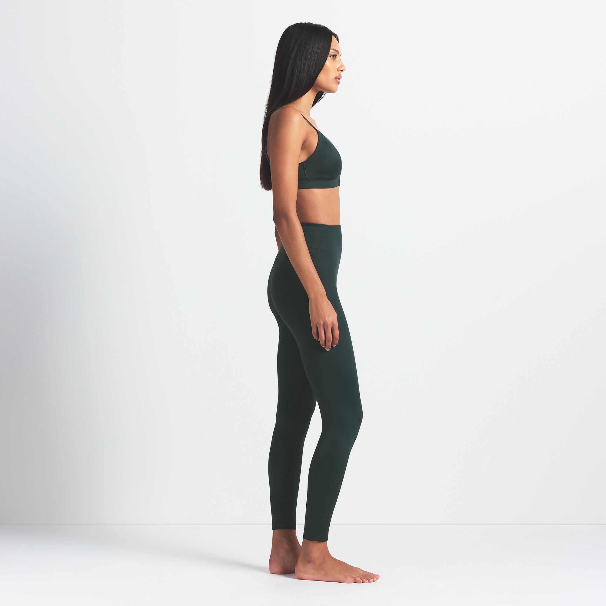 NikeSKIMS SHINE BONDED WAIST 26 LEGGING | DARK TEAL - Image 5