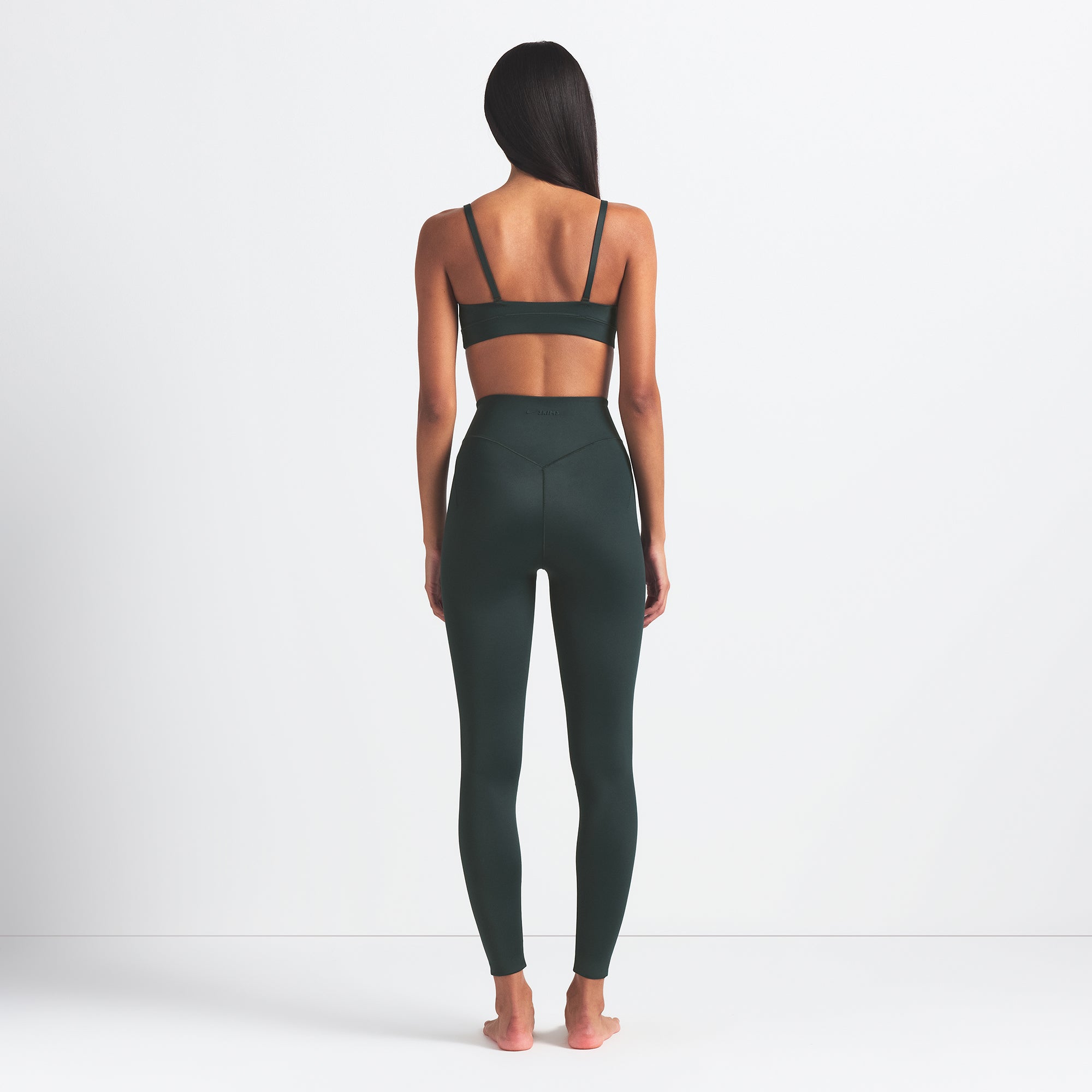 NikeSKIMS SHINE BONDED WAIST 26 LEGGING | DARK TEAL - Image 3