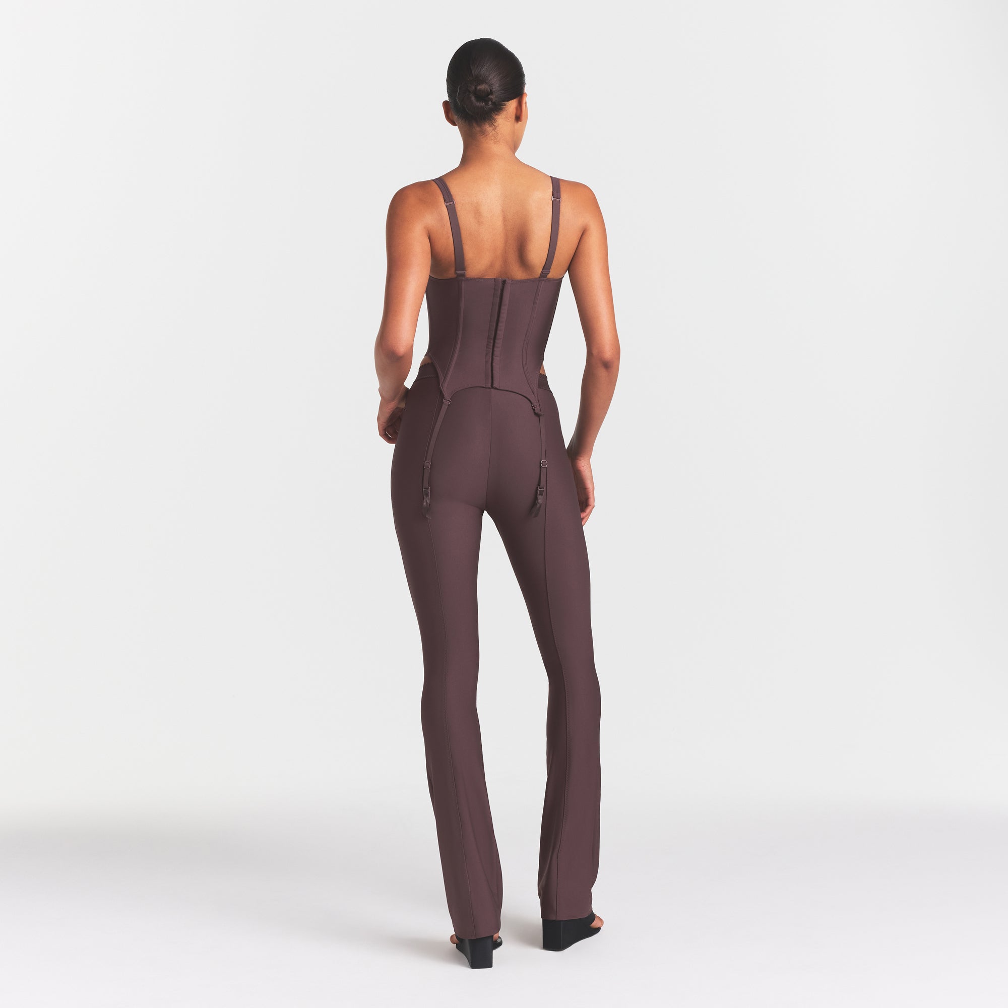 SKIMS BODY HIGH-WAISTED FLARE PANT | RAISIN - Image 5