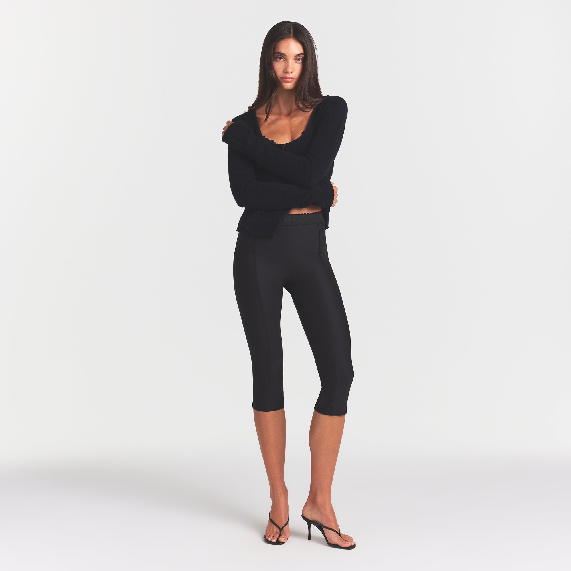 SKIMS BODY HIGH-WAISTED CAPRI | ONYX - Image 2