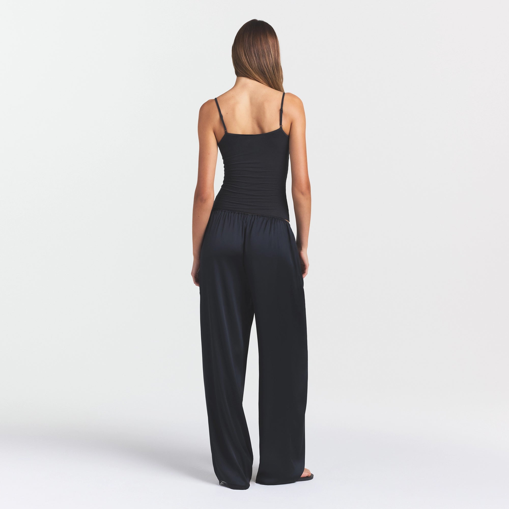 WOVEN SHINE LACE PANT | ONYX - Image 4