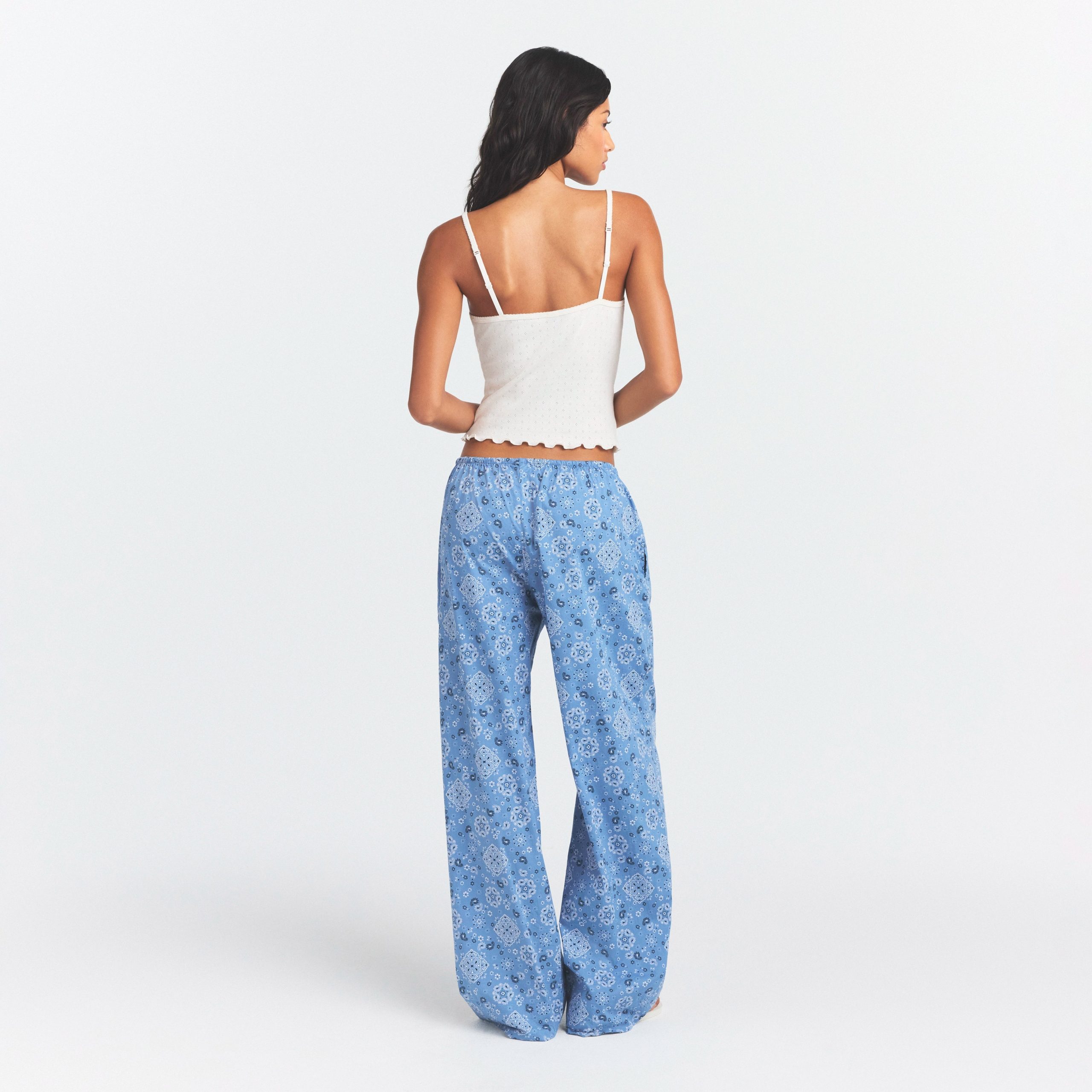 COTTON POPLIN SLEEP STRAIGHT LEG PANT | ARCTIC BANDANA - Image 5