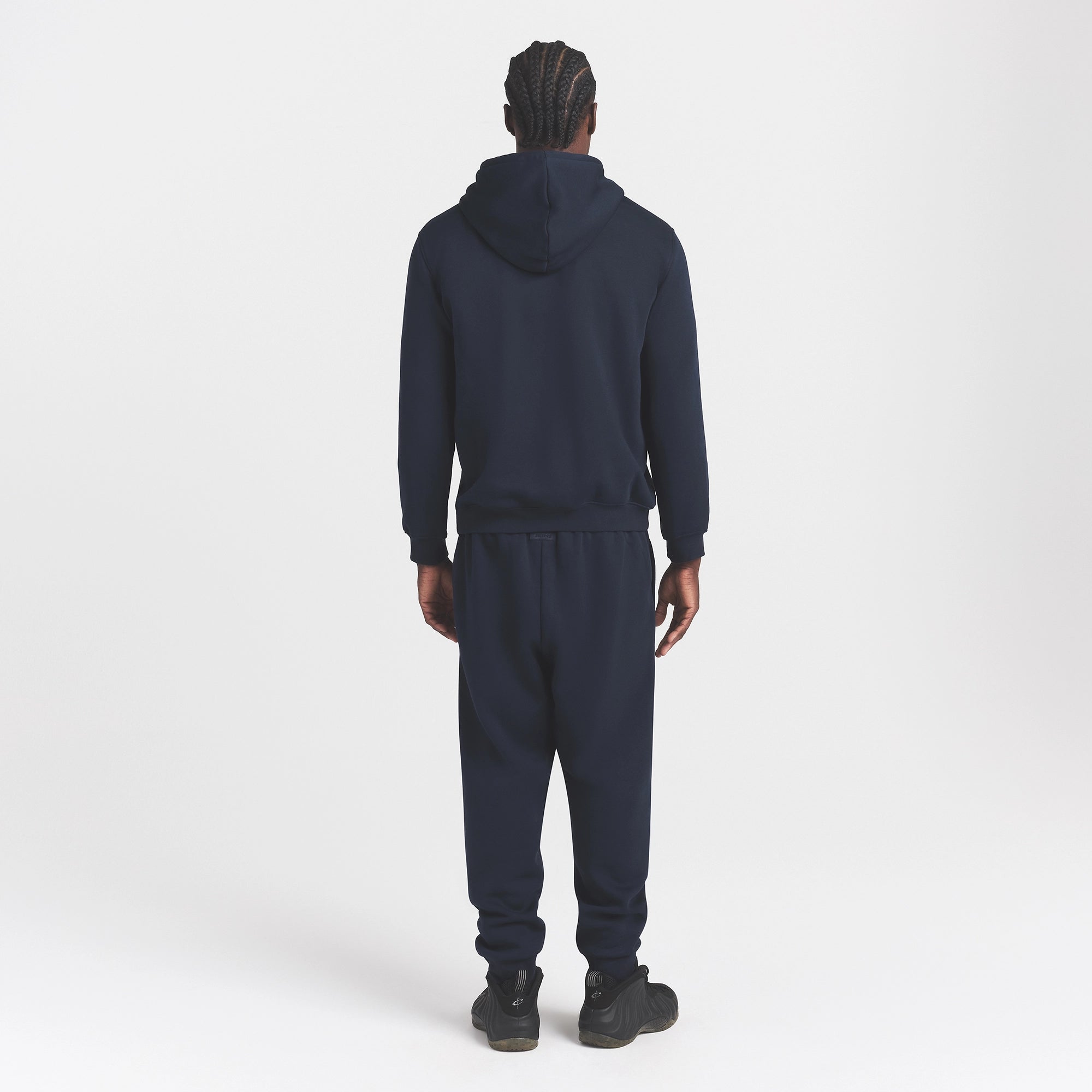 FLEECE LOUNGE MENS TAPERED JOGGER | NAVY - Image 4