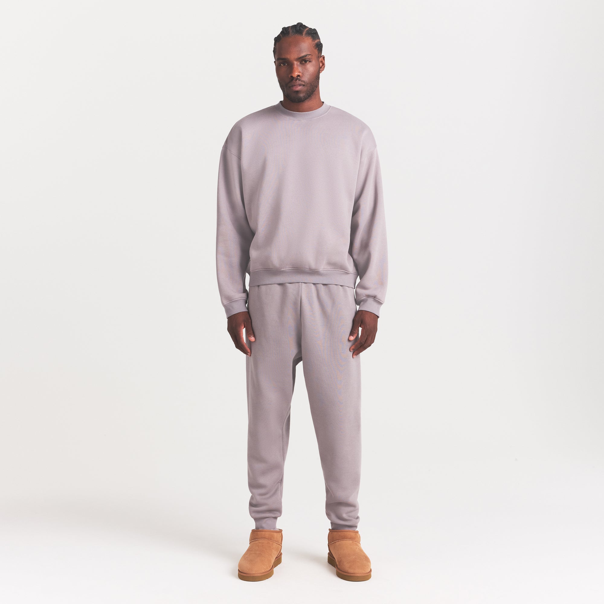 FLEECE LOUNGE MENS TAPERED JOGGER | SHADOW - Image 2